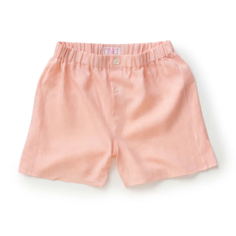 Sorbet Linen Boxer Shorts - New sold by Emma Willis