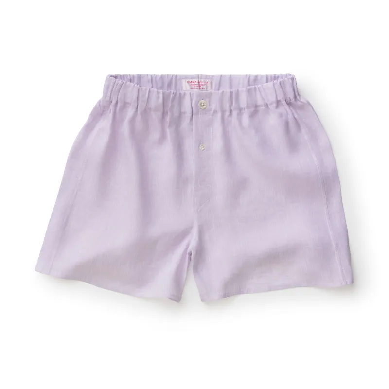 Crocus Linen Boxer Shorts - New sold by Emma Willis