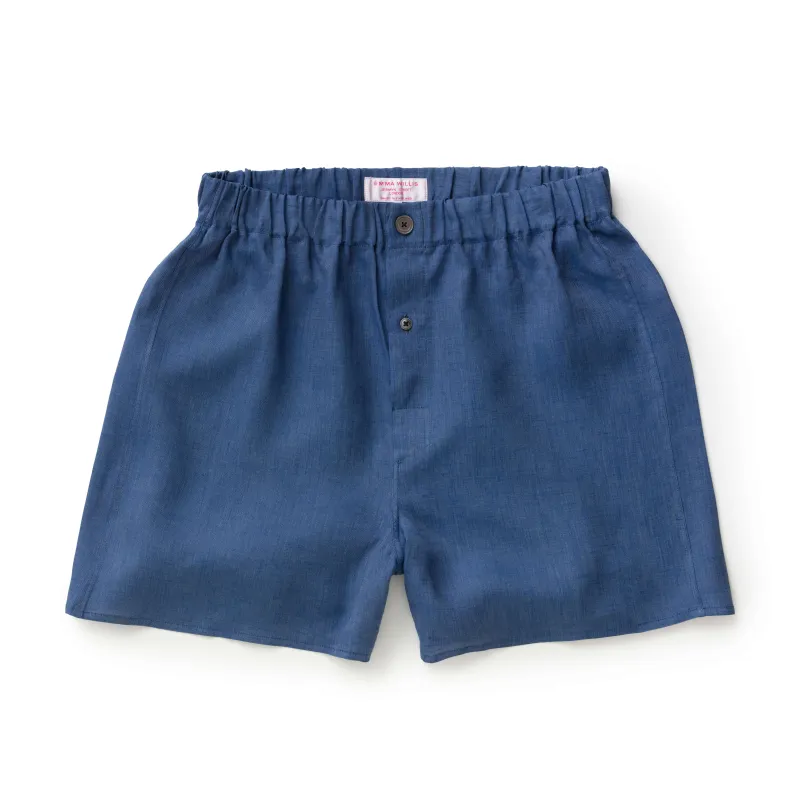 Denim Linen Boxer Shorts - New sold by Emma Willis