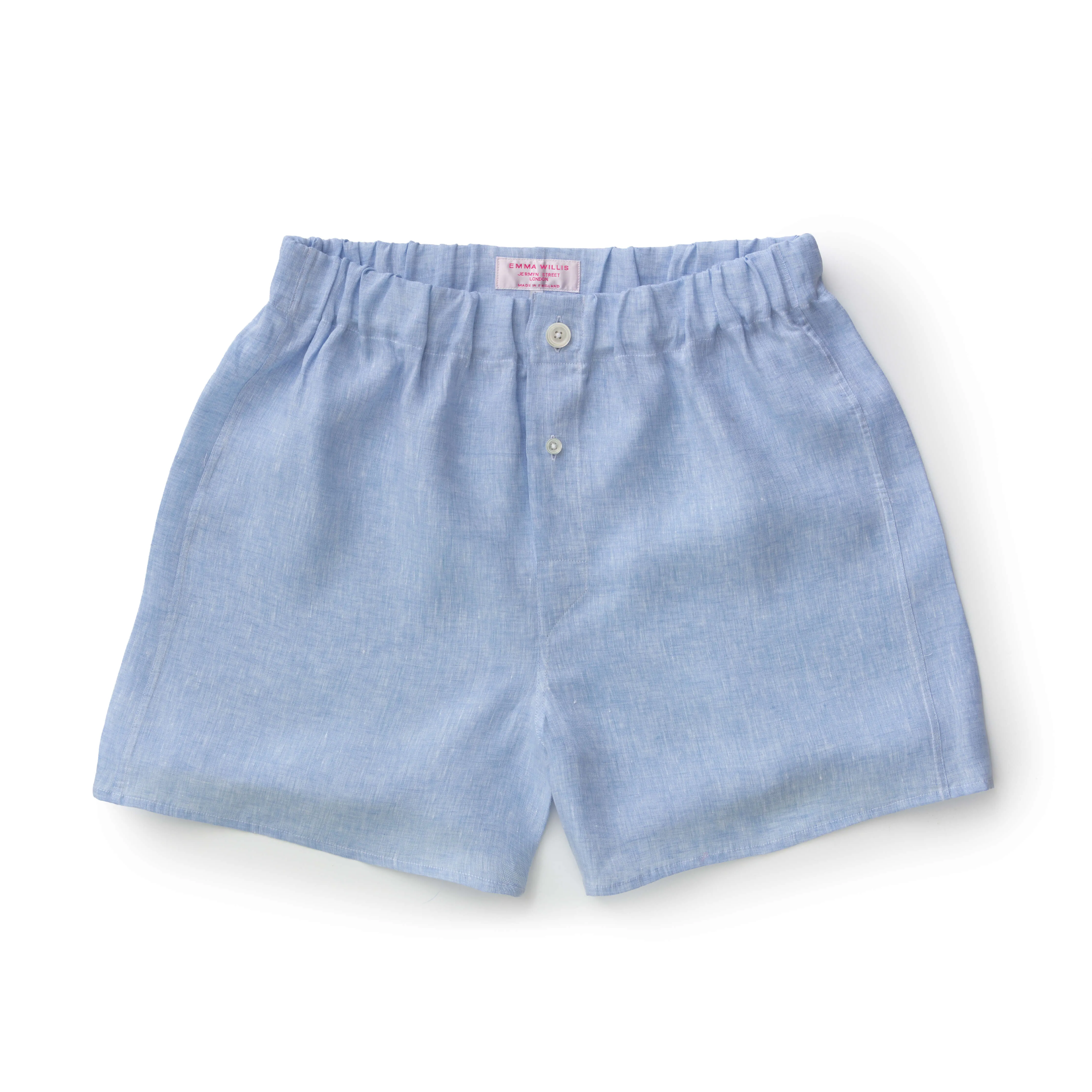 Blue Linen Boxer Shorts - New sold by Emma Willis