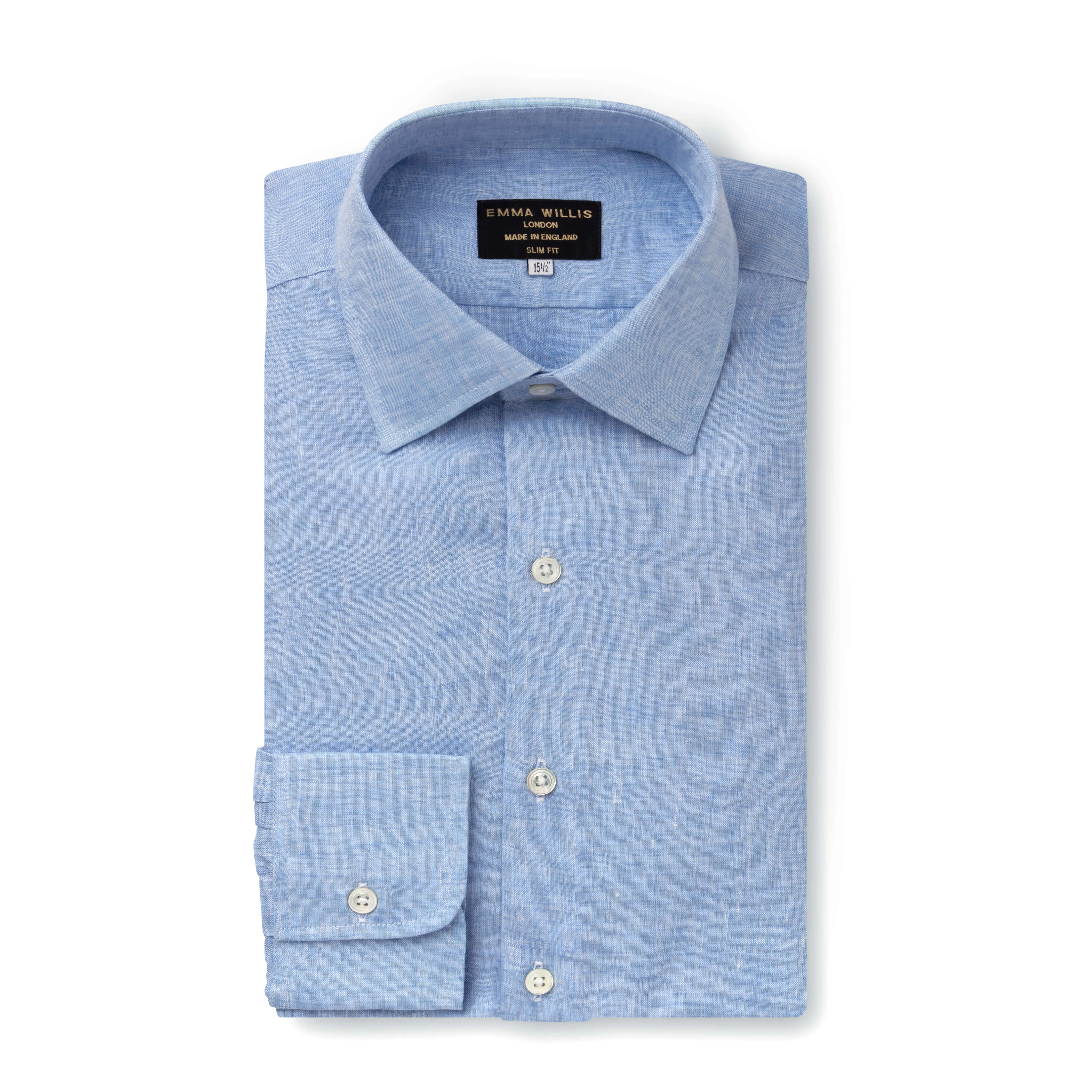 Blue Linen Shirt - New sold by Emma Willis product image thumbnail 2