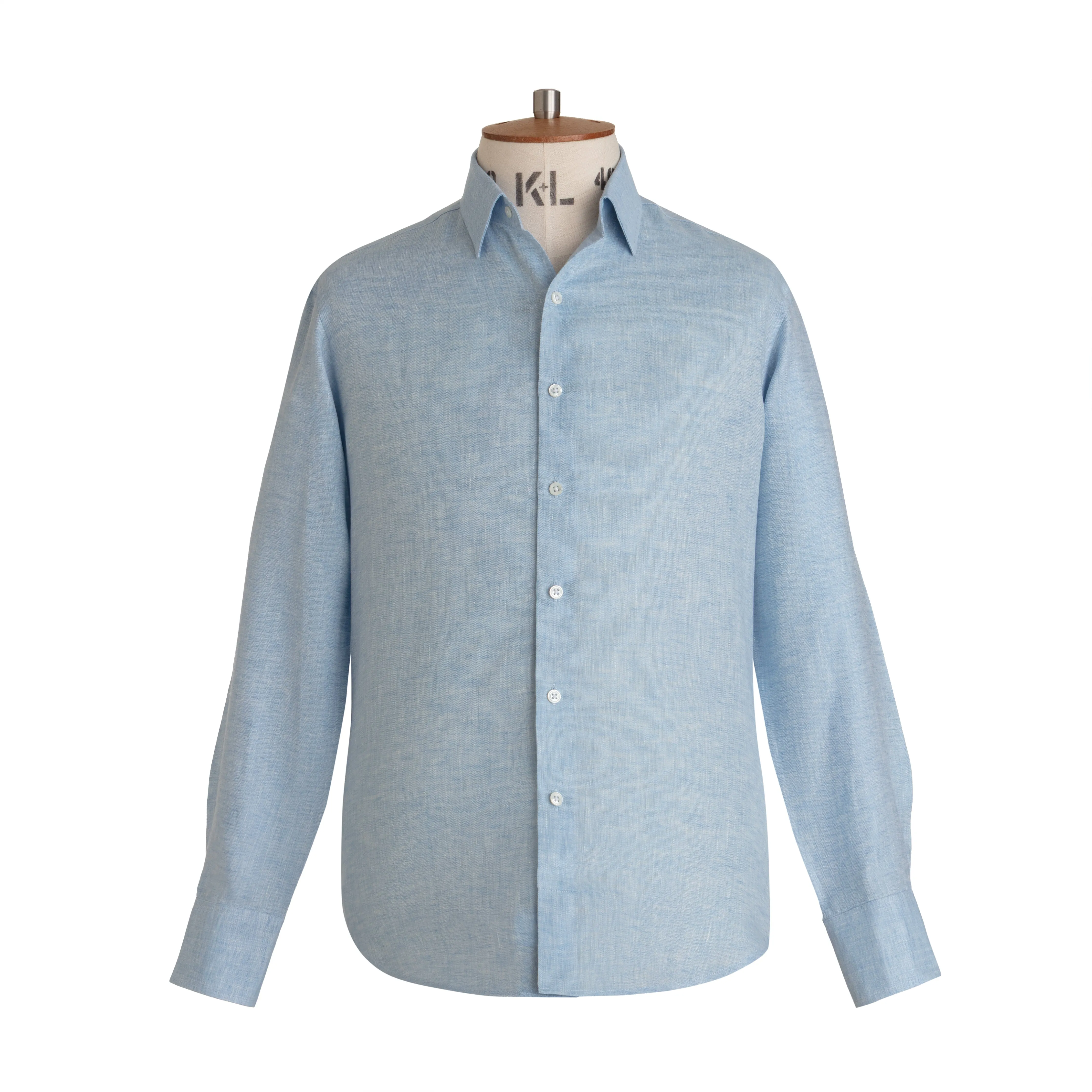 Sky Herringbone Linen Shirt - New sold by Emma Willis