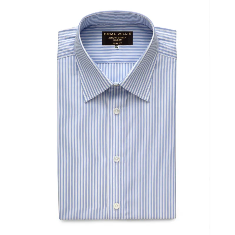 Navy Soyella Music Stripe Cotton Shirt sold by Emma Willis