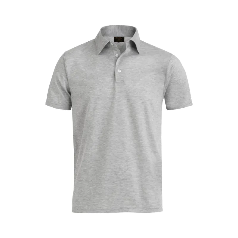 Light Grey Cotton Polo Shirt - New sold by Emma Willis