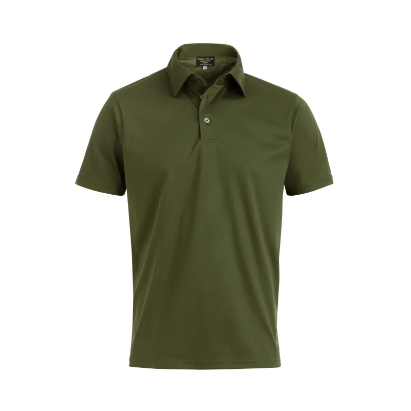 Khaki Cotton Polo Shirt - New sold by Emma Willis