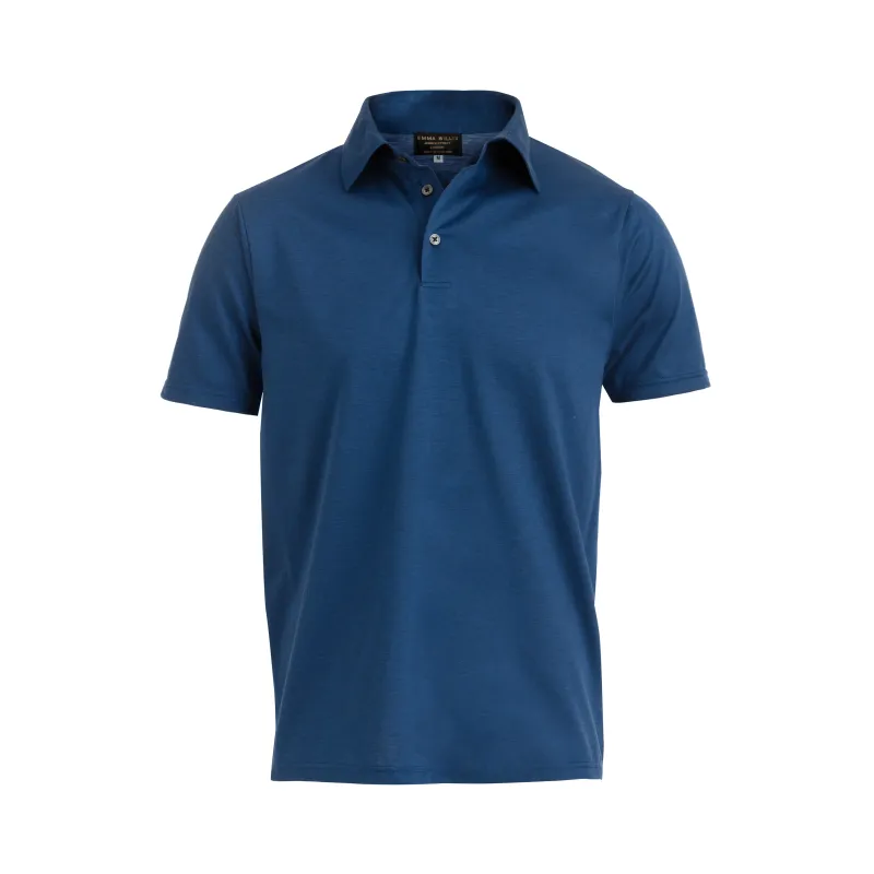 Cobalt Cotton Polo Shirt - New sold by Emma Willis