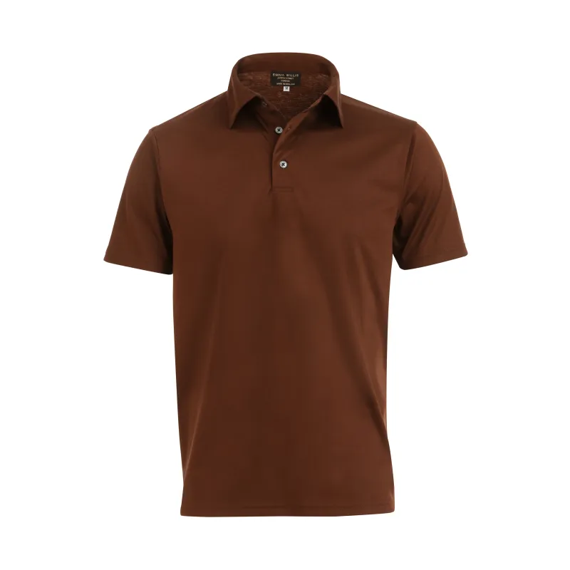 Cinnamon Cotton Polo Shirt - New sold by Emma Willis