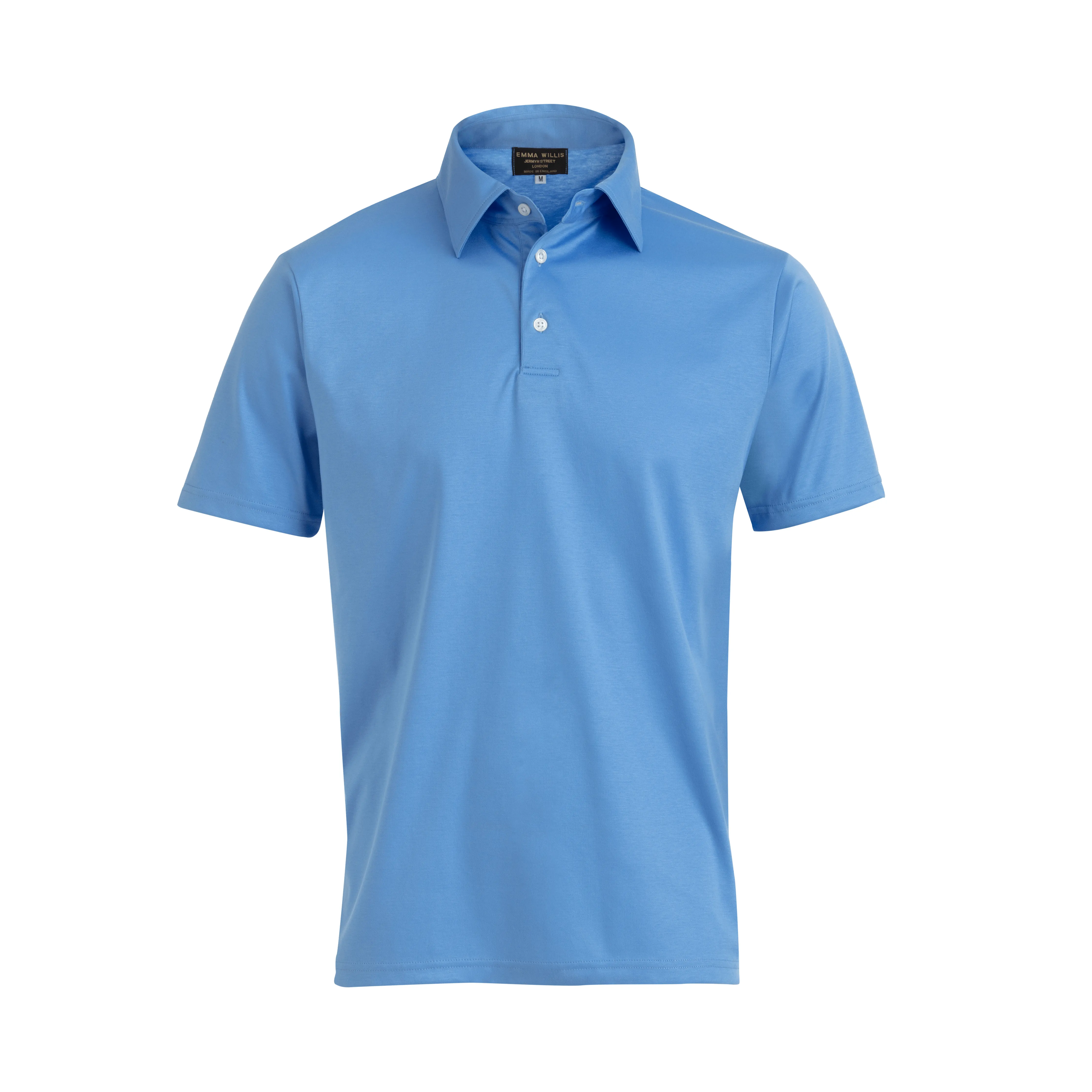 Azure Cotton Polo Shirt - New sold by Emma Willis
