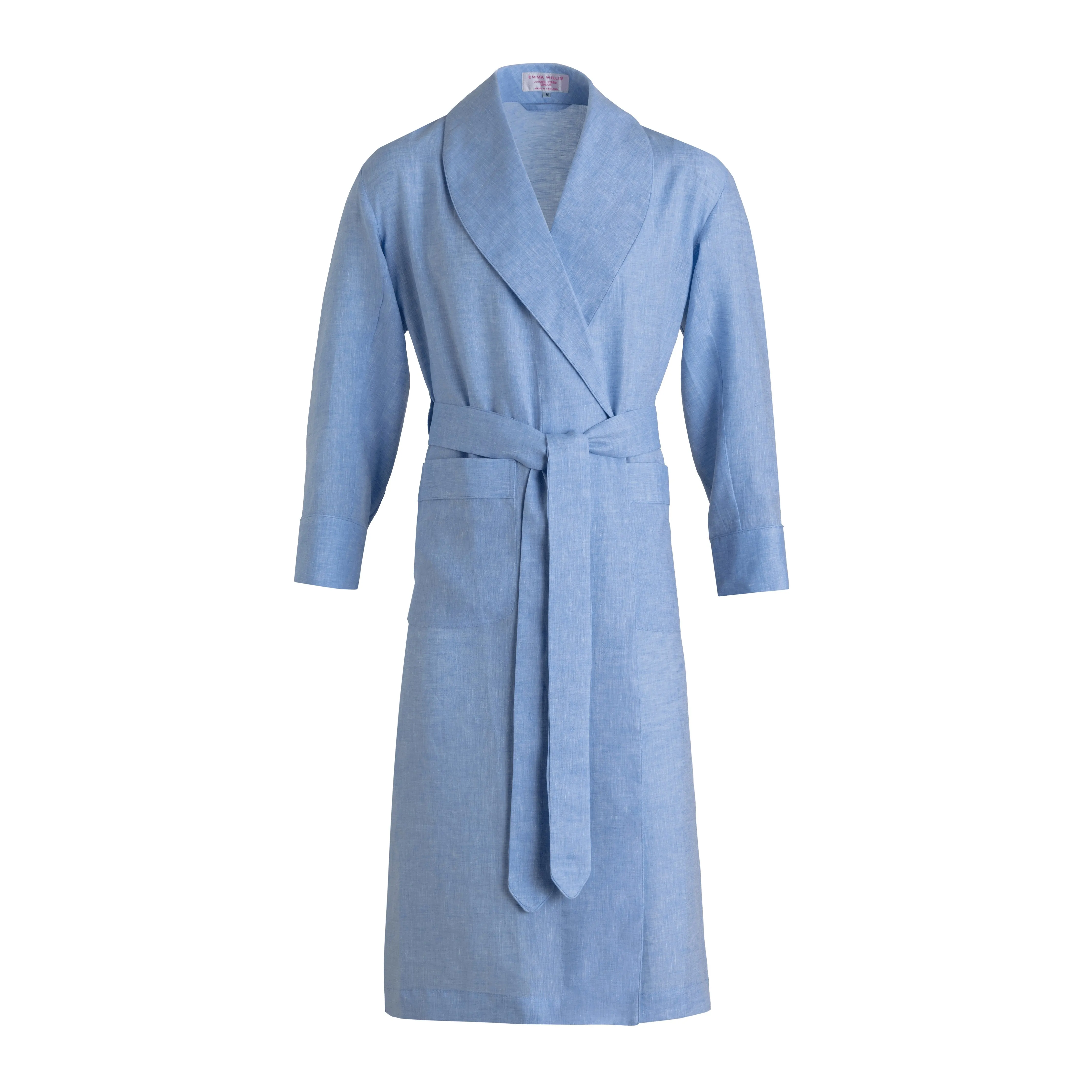 Summer Sky Linen Dressing Gown sold by Emma Willis