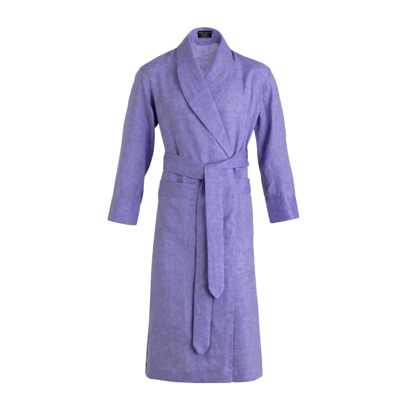 Wisteria Linen Dressing Gown sold by Emma Willis