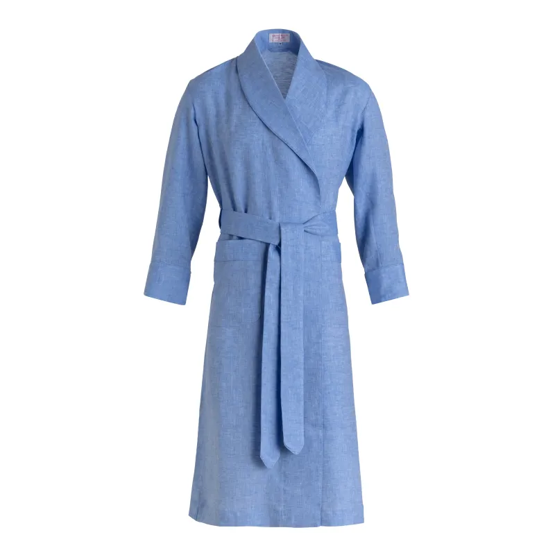 Forget-me-not Linen Dressing Gown sold by Emma Willis
