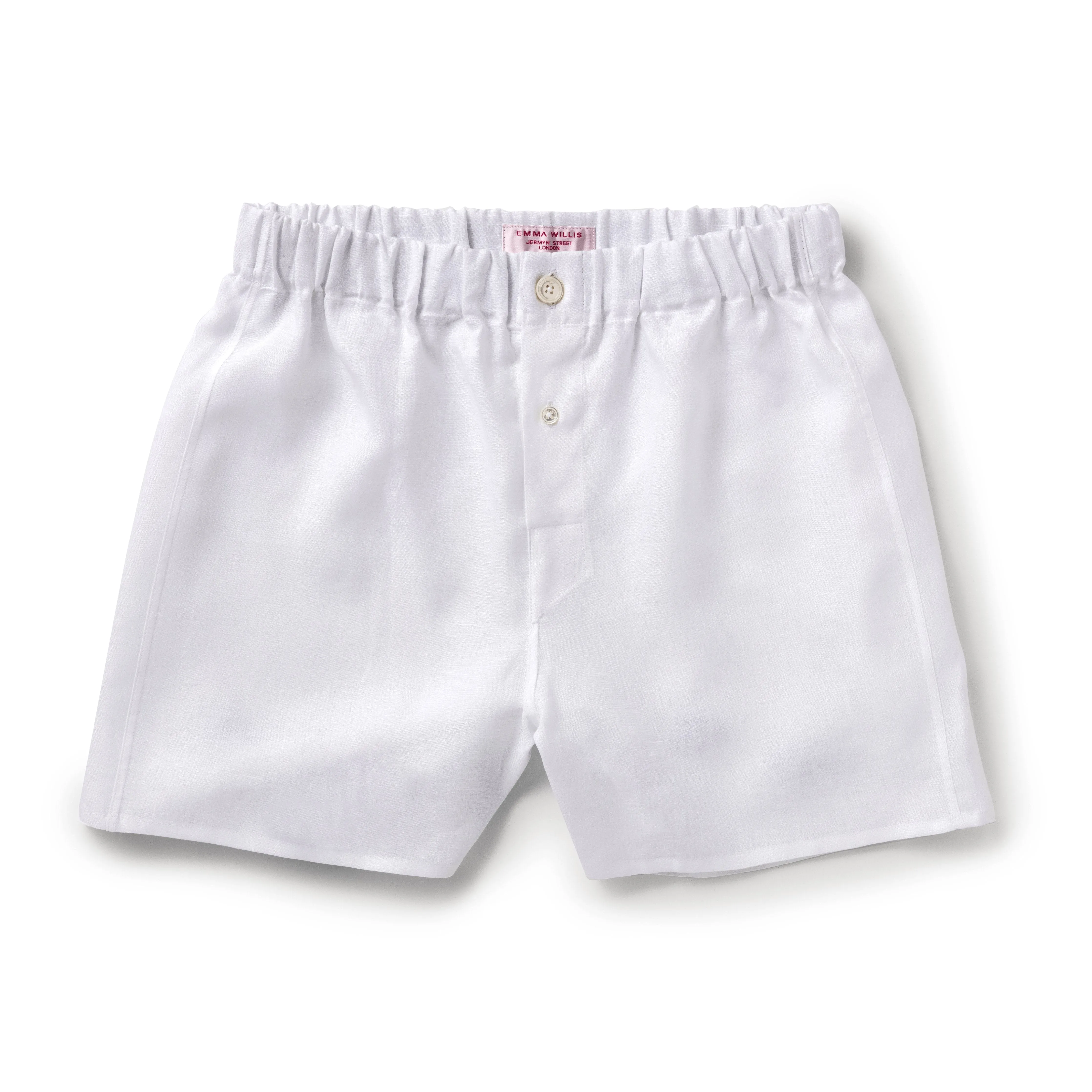 White Linen Boxer Shorts - New sold by Emma Willis