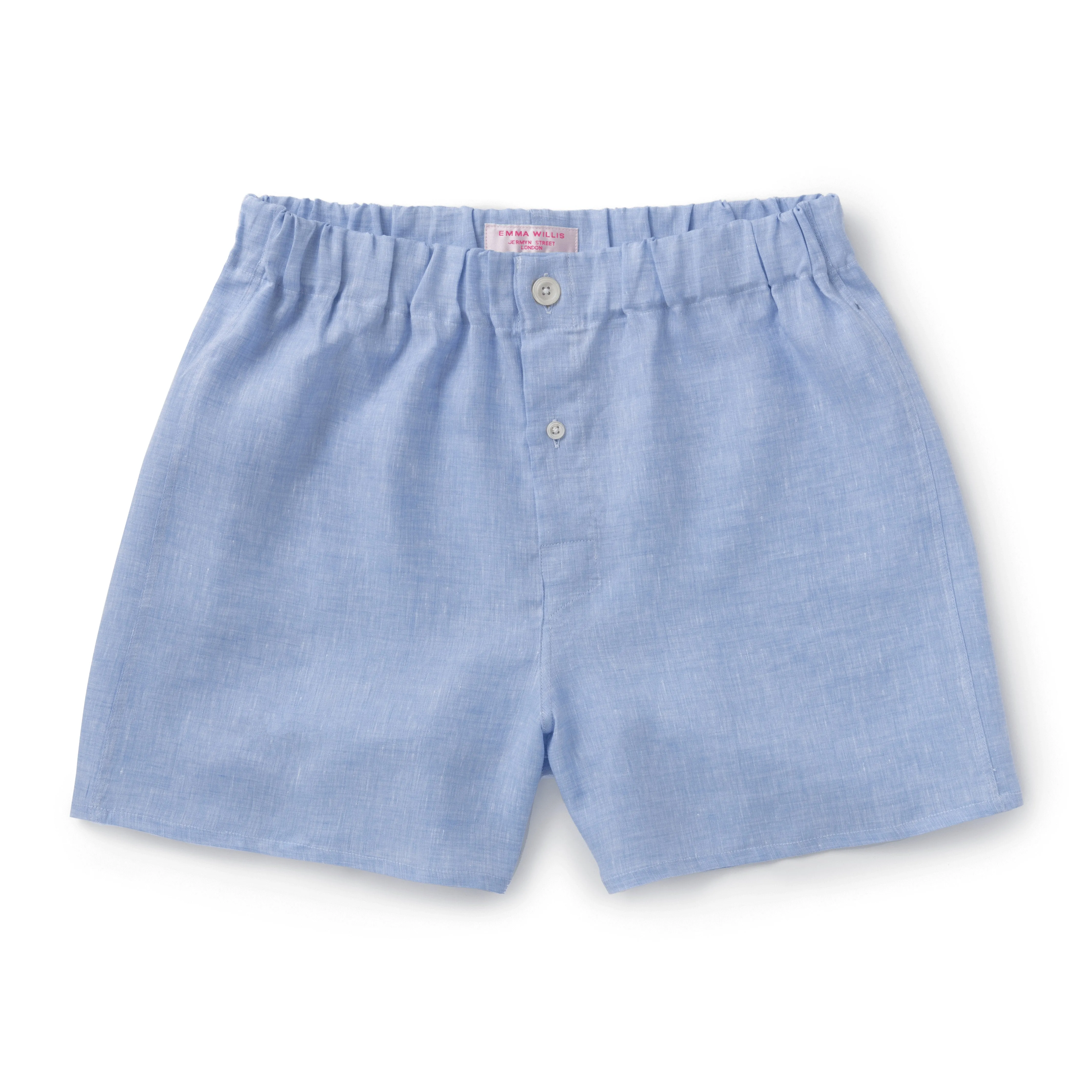 Summer Sky Linen Boxer Shorts - New sold by Emma Willis