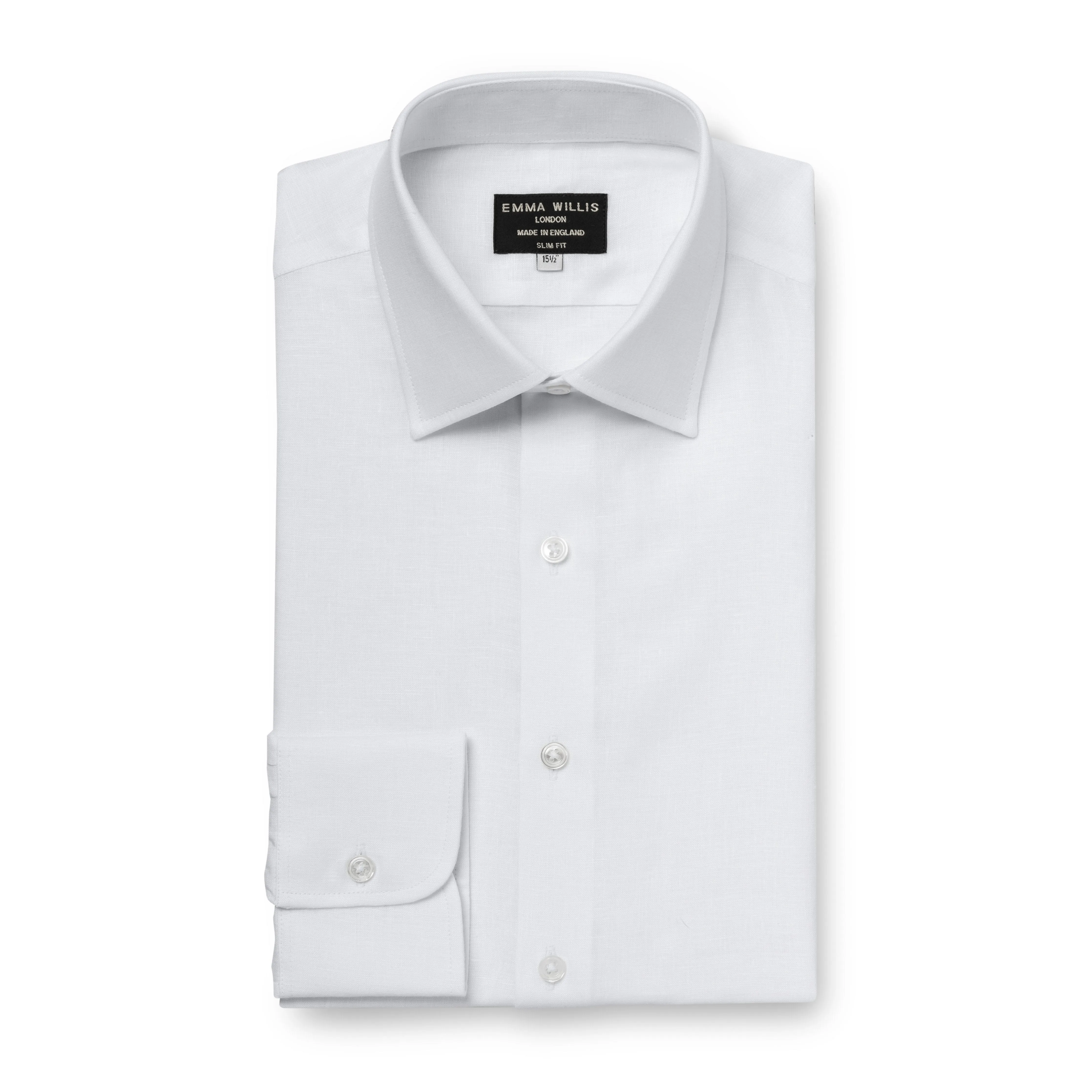 White Linen Shirt sold by Emma Willis product image thumbnail 2