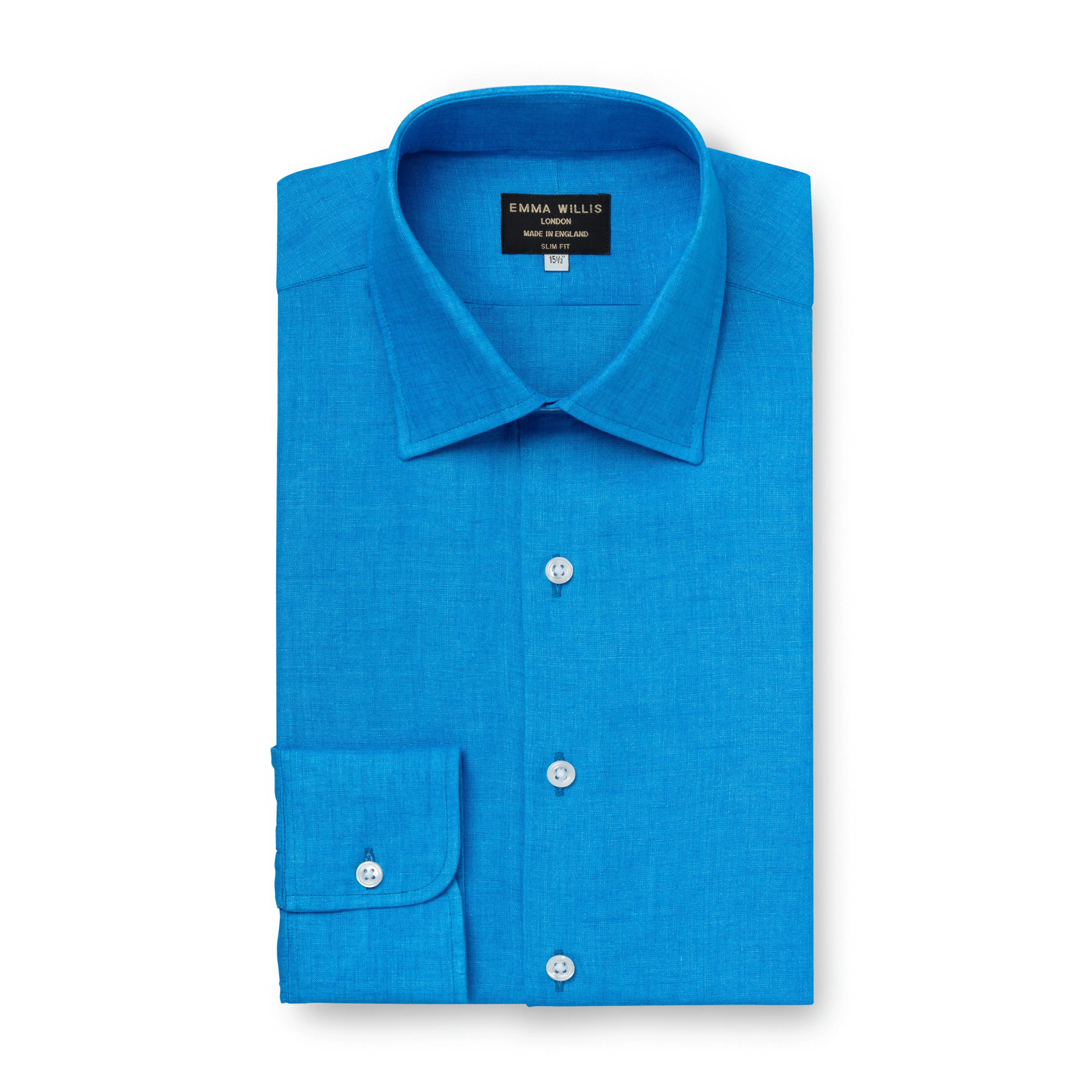 Kingfisher Linen Shirt sold by Emma Willis product image thumbnail 2