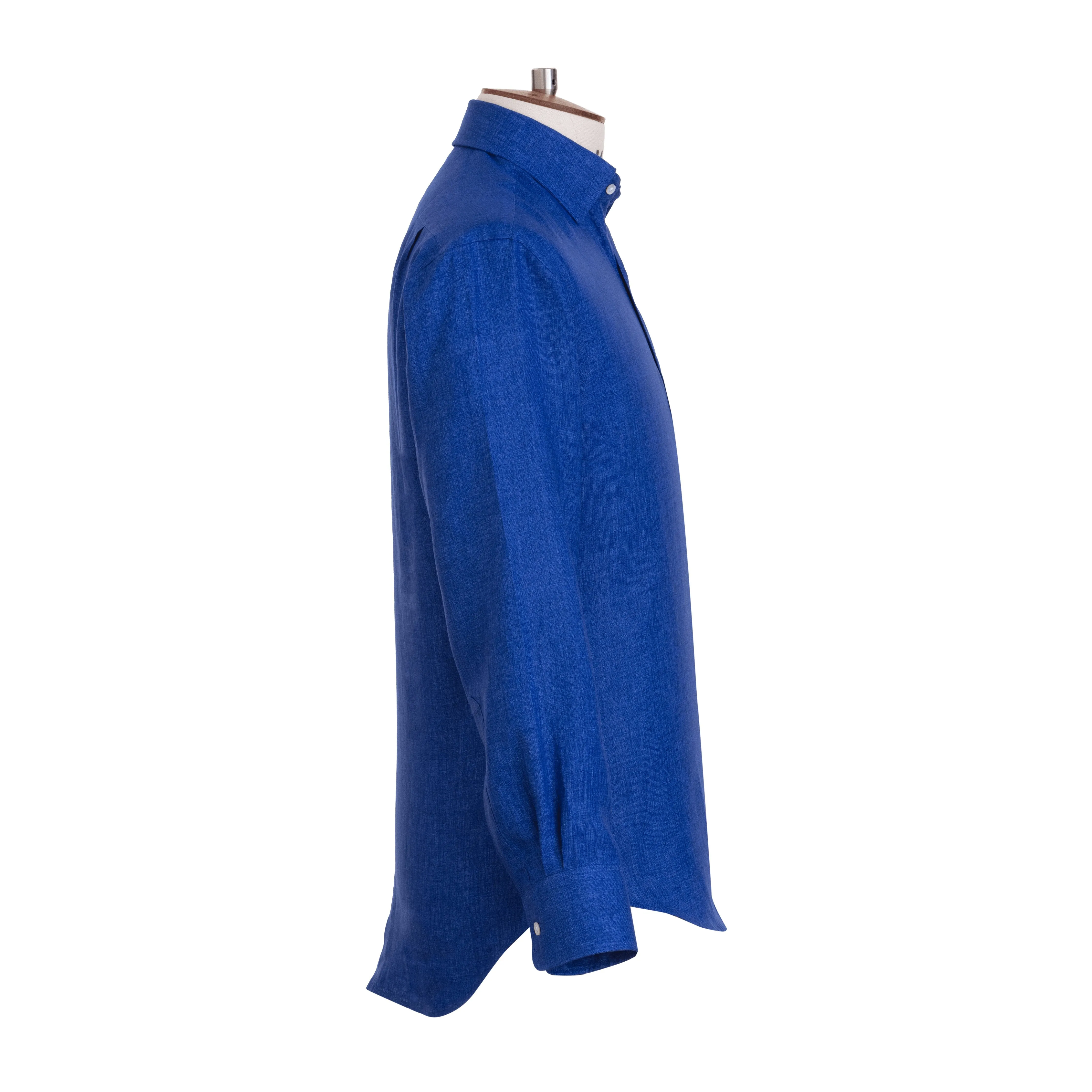 Cobalt Linen Shirt sold by Emma Willis product image thumbnail 3