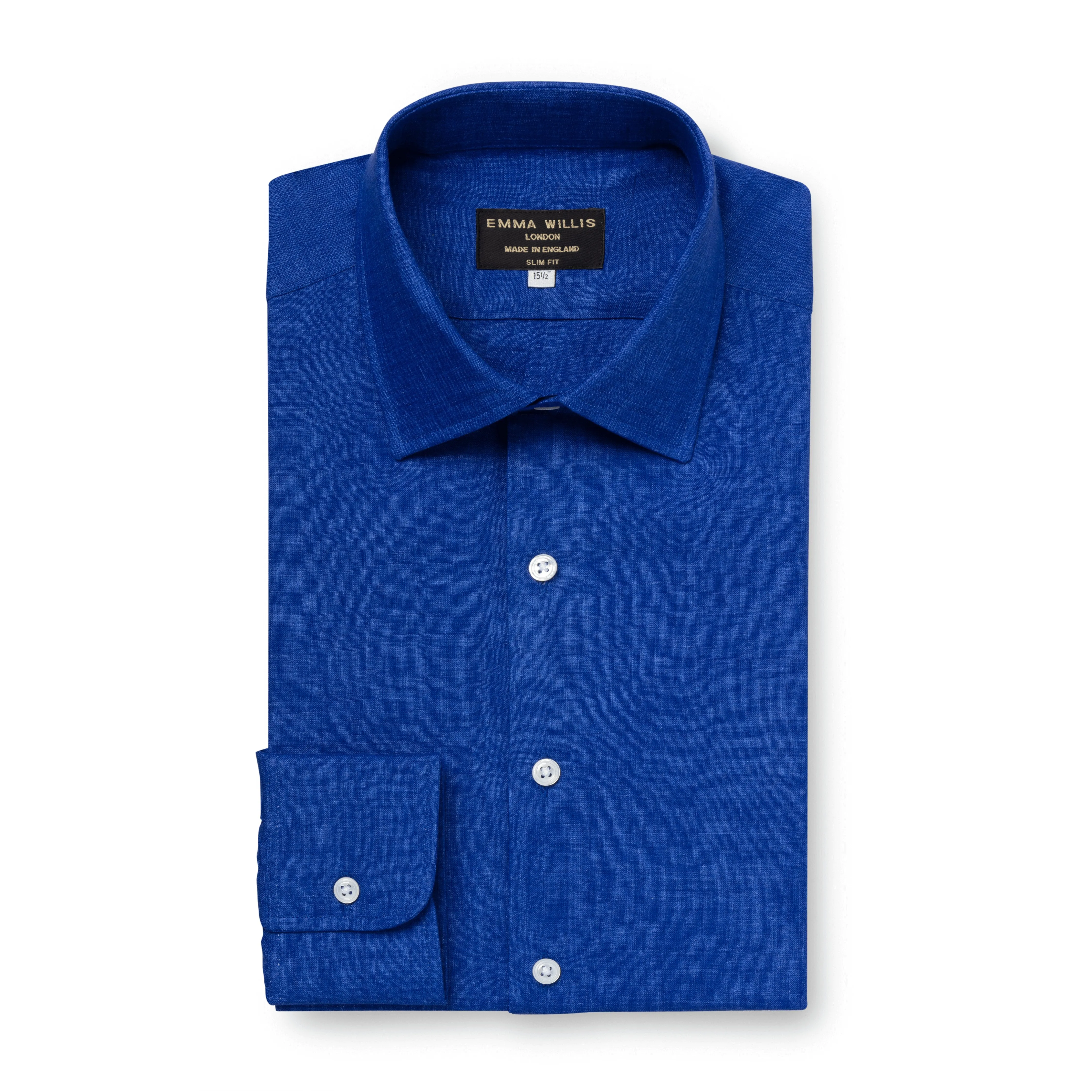 Cobalt Linen Shirt sold by Emma Willis product image thumbnail 2