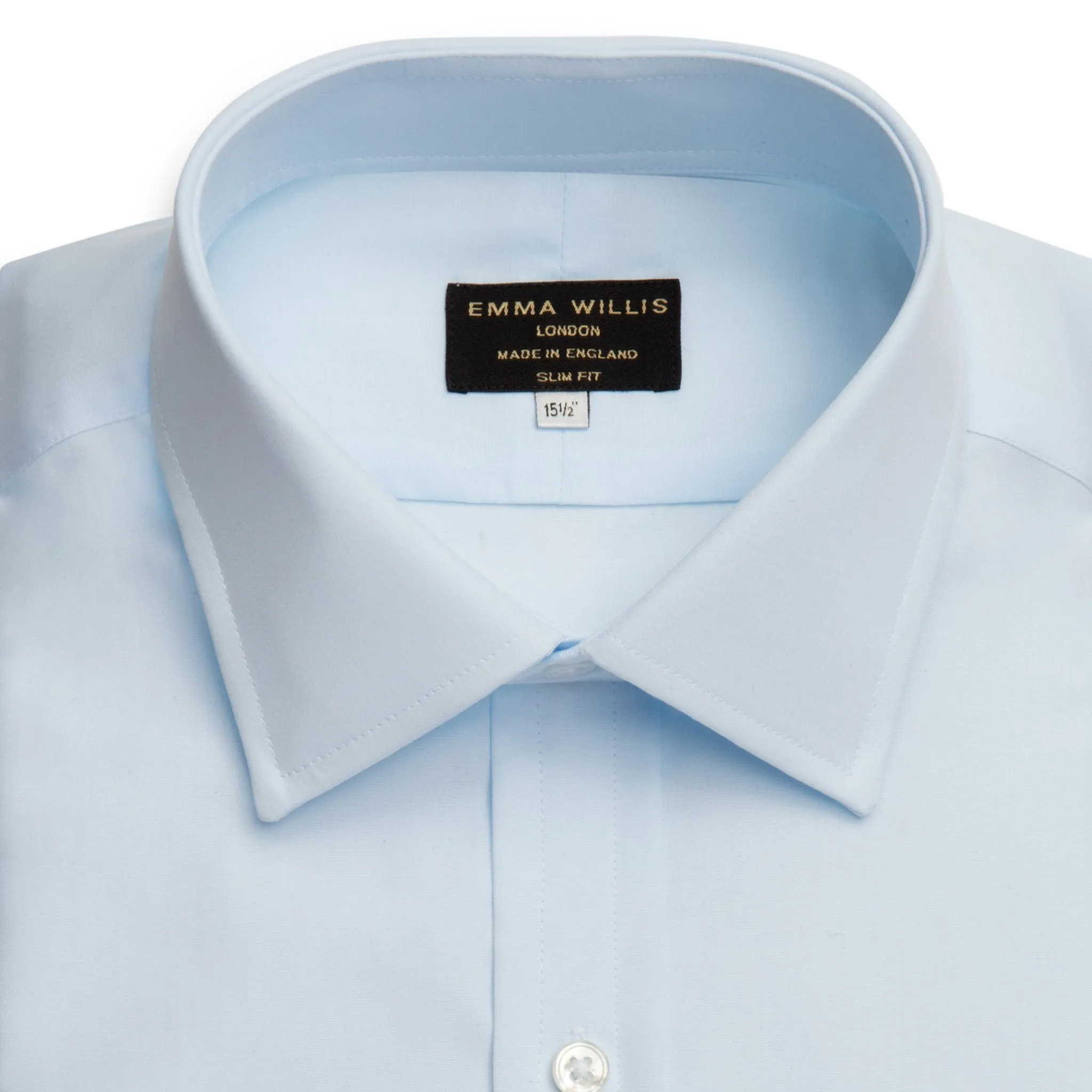 Ice Blue Authentic Sea Island Cotton Shirt sold by Emma Willis product image thumbnail 2
