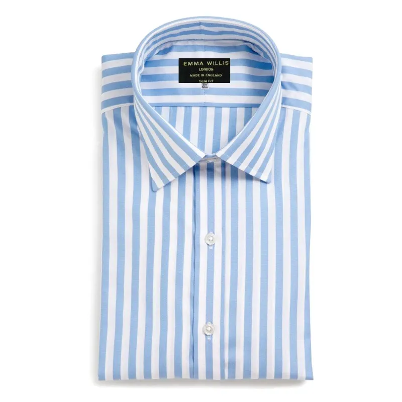 Sky Butcher Stripe Arolla Cotton Shirt sold by Emma Willis