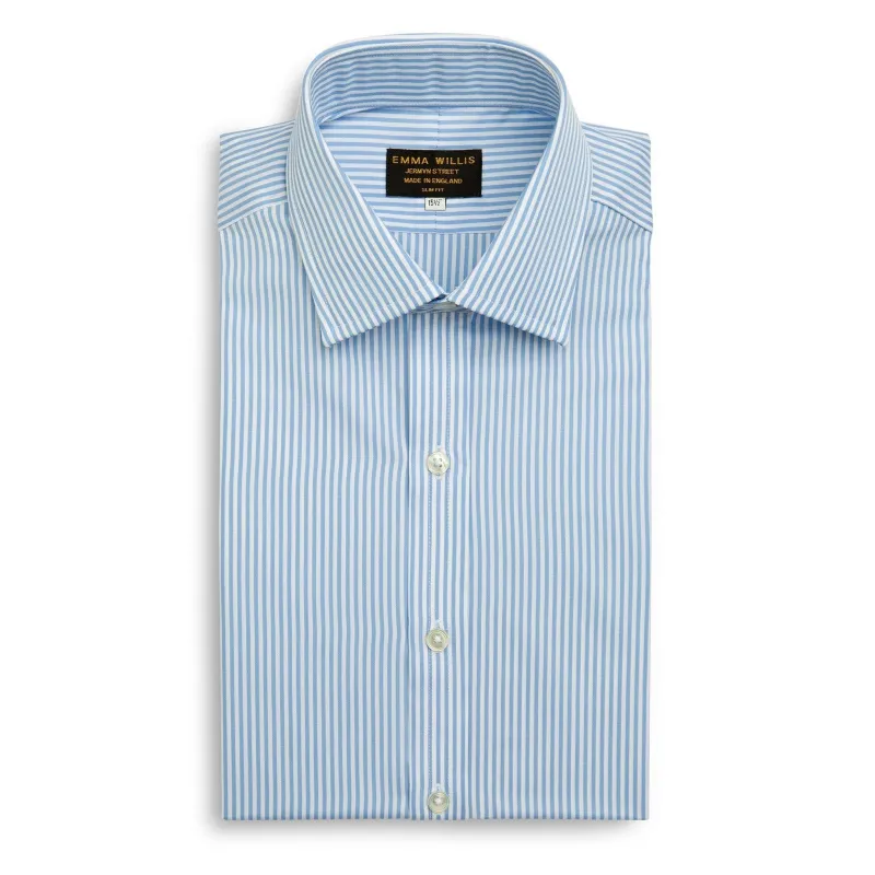 Sky Bengal Stripe Cotton Shirt sold by Emma Willis