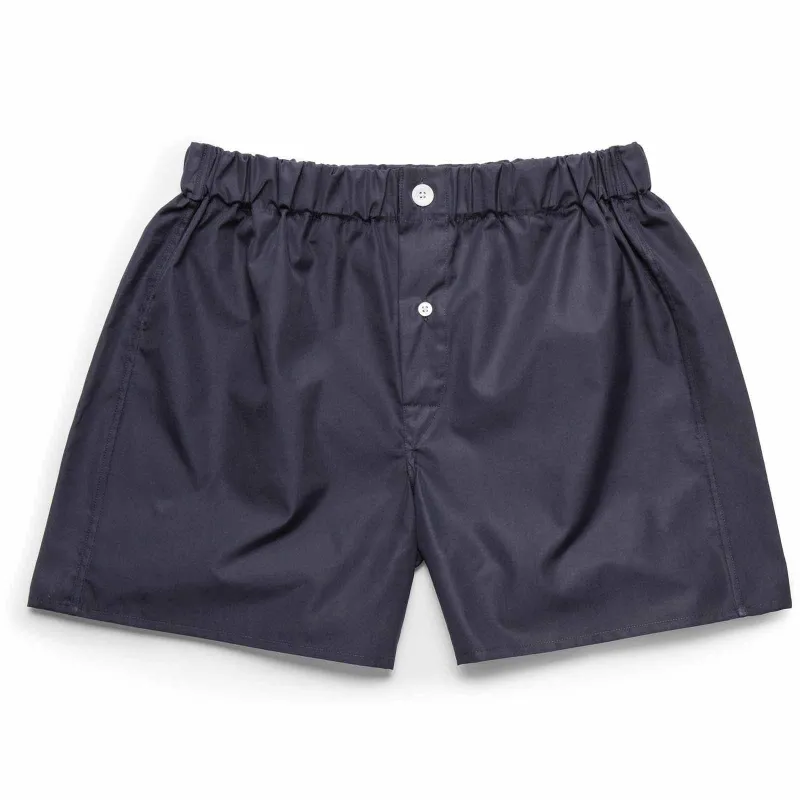 Black Superior Cotton Boxer Shorts - Slim Fit sold by Emma Willis