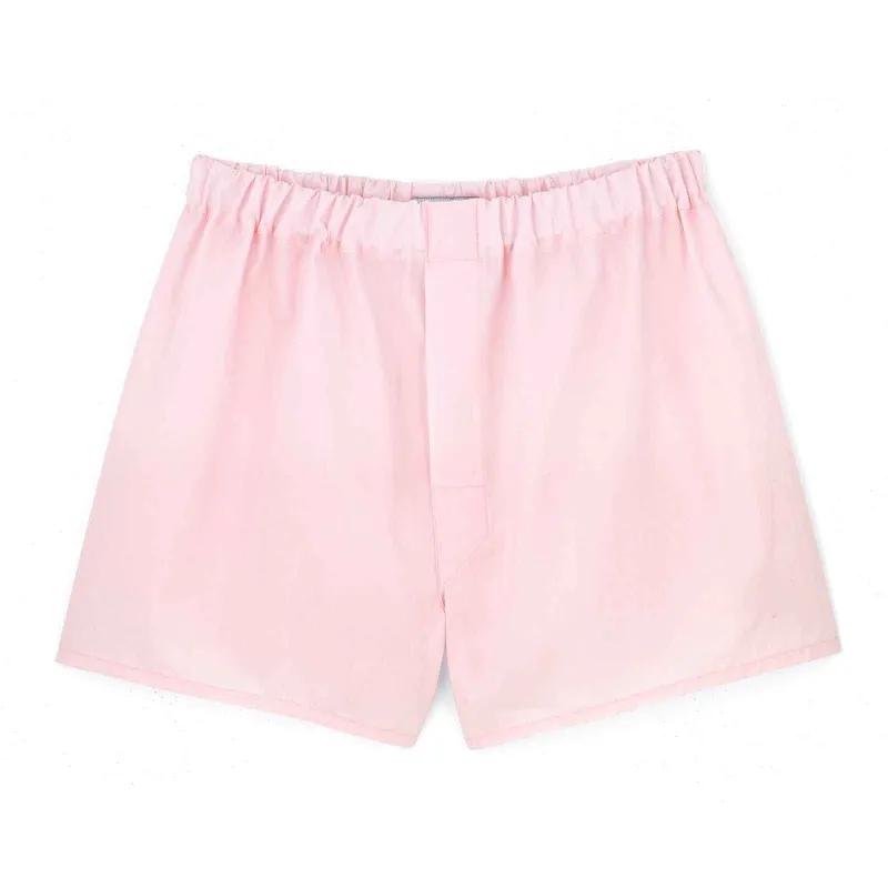 Pink Superior Cotton Boxer Shorts - Classic Fit sold by Emma Willis