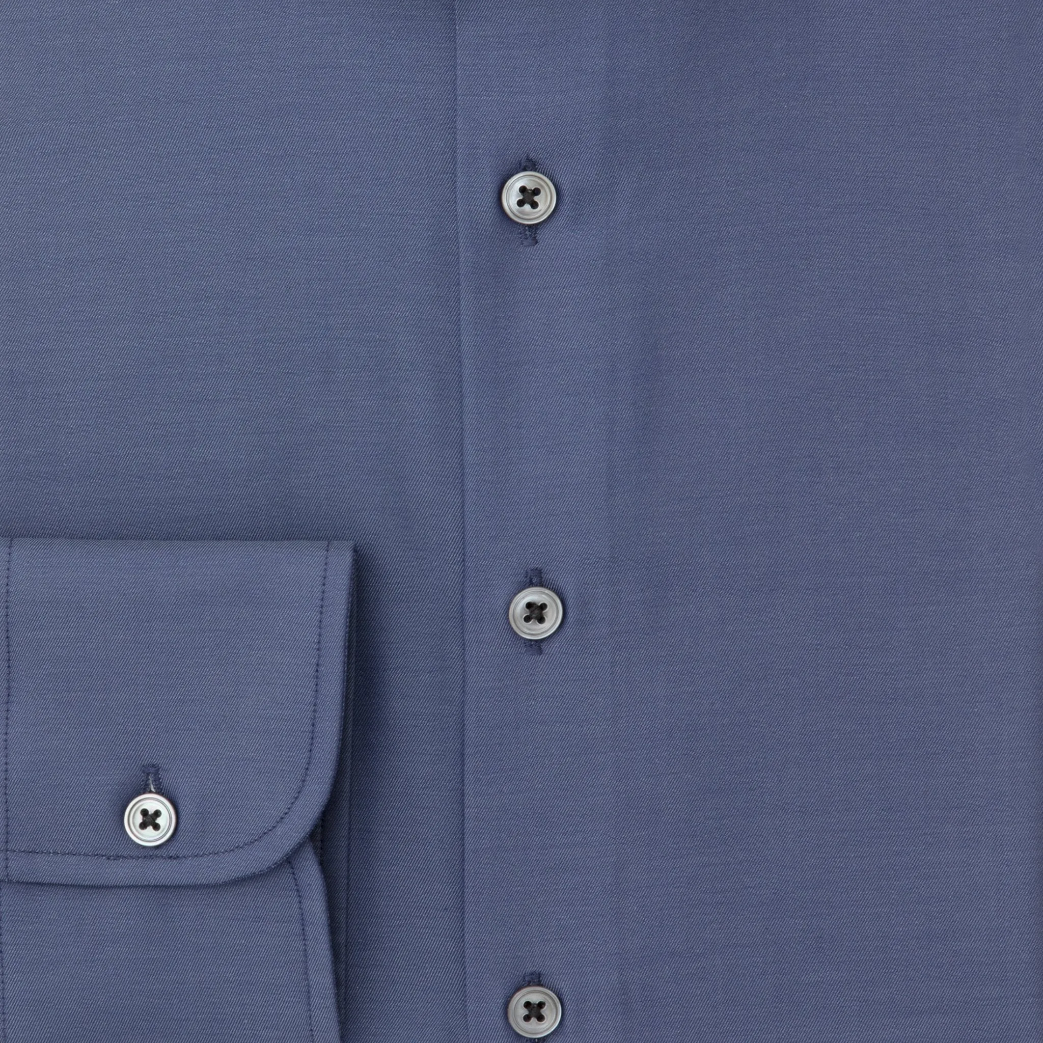 Navy Chambray Cotton Shirt sold by Emma Willis product image thumbnail 3