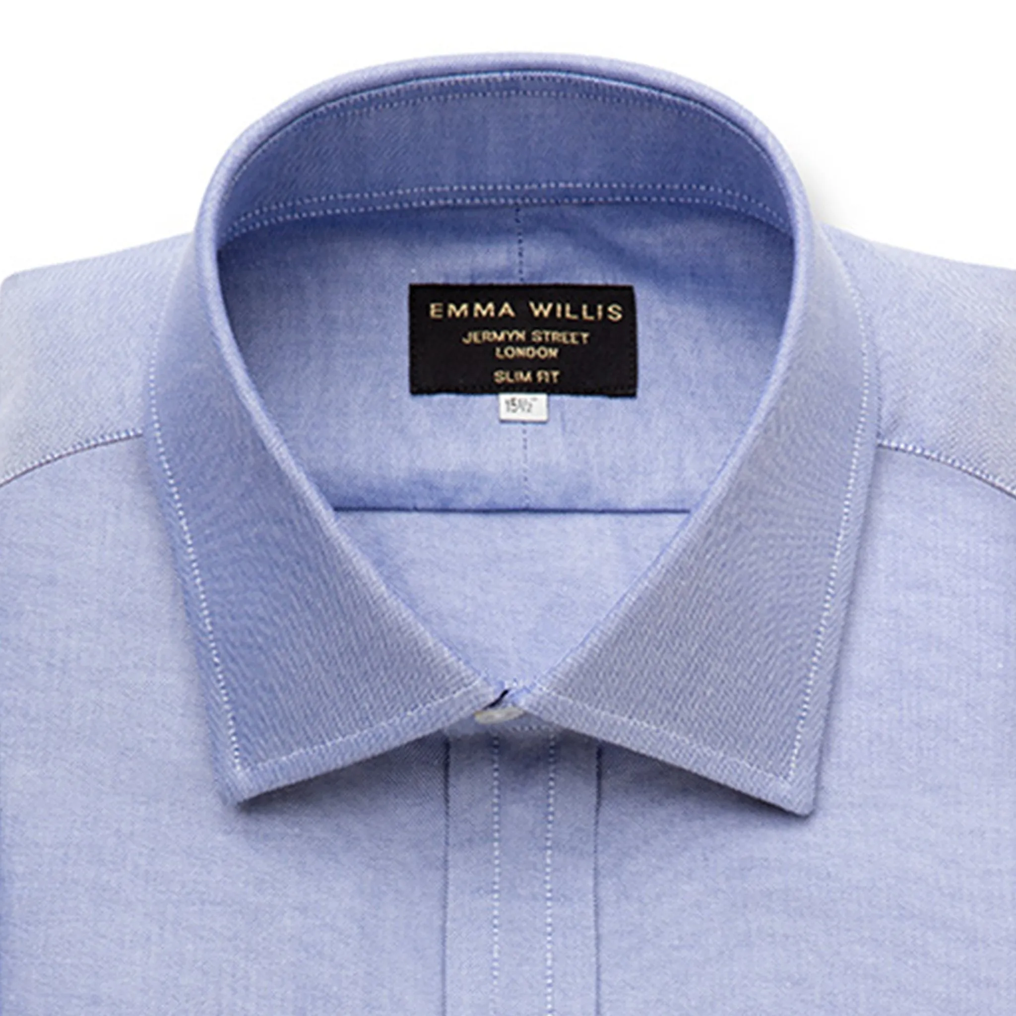 Navy Oxford Cotton Shirt sold by Emma Willis product image thumbnail 2