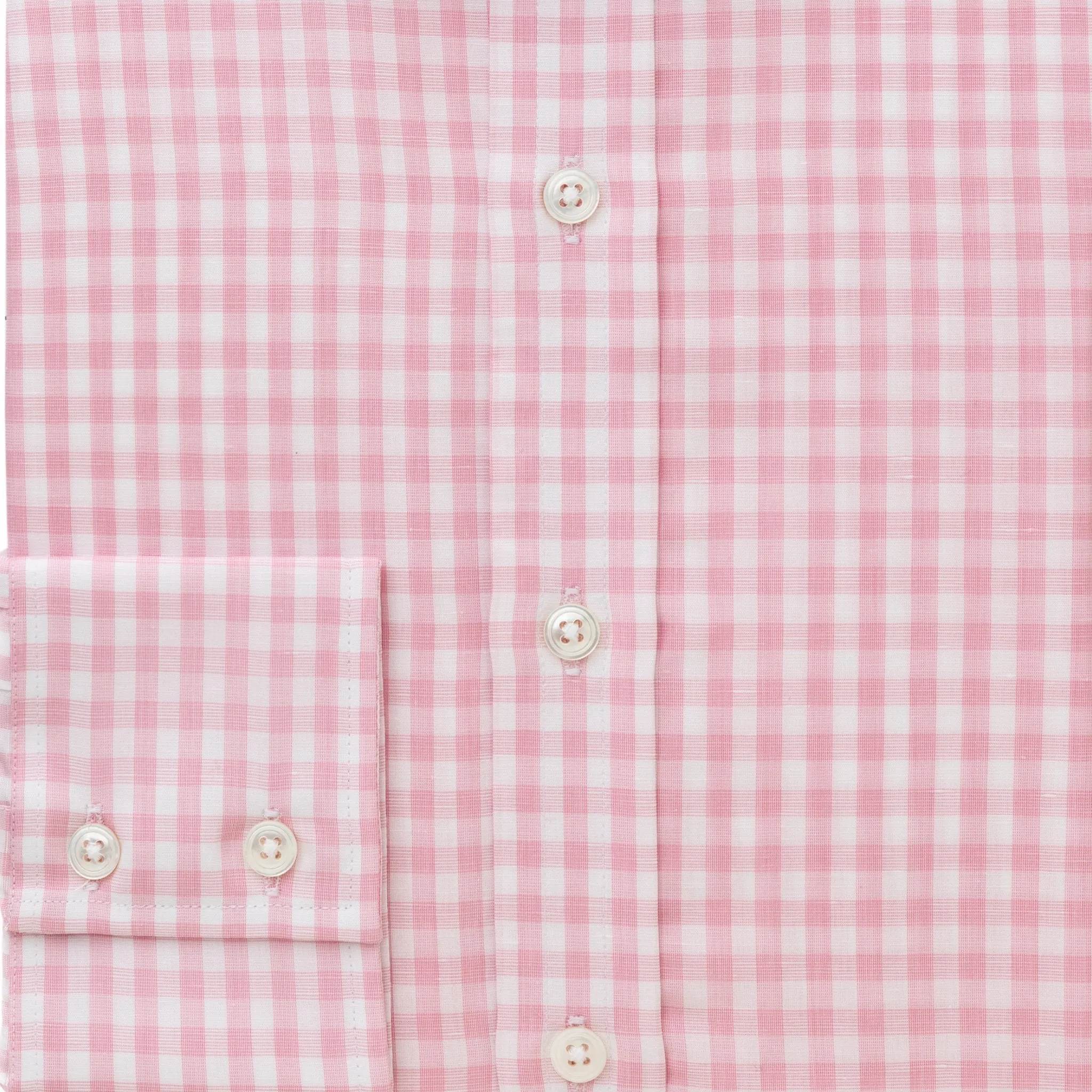 Pink Gingham Zephirlino Shirt sold by Emma Willis product image thumbnail 3
