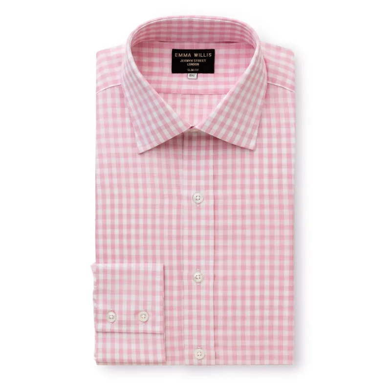 Pink Gingham Zephirlino Shirt sold by Emma Willis