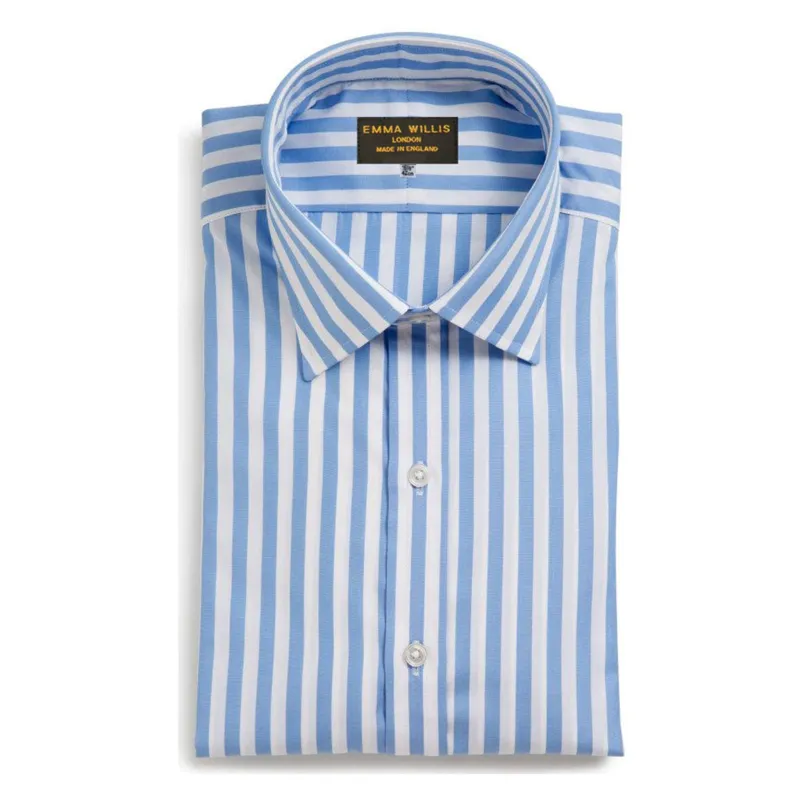 Sky Butcher Stripe Cotton Shirt sold by Emma Willis