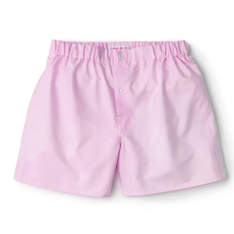Pink Superior Cotton Boxer Shorts - Slim Fit sold by Emma Willis