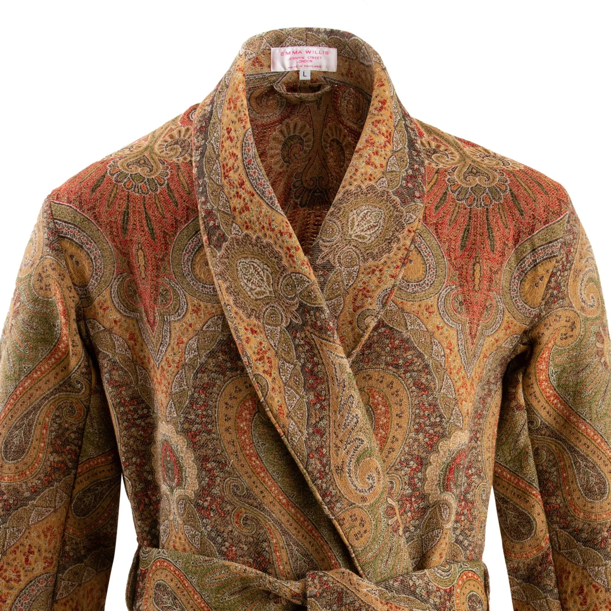 Antique Paisley Wool Dressing Gown sold by Emma Willis product image thumbnail 2