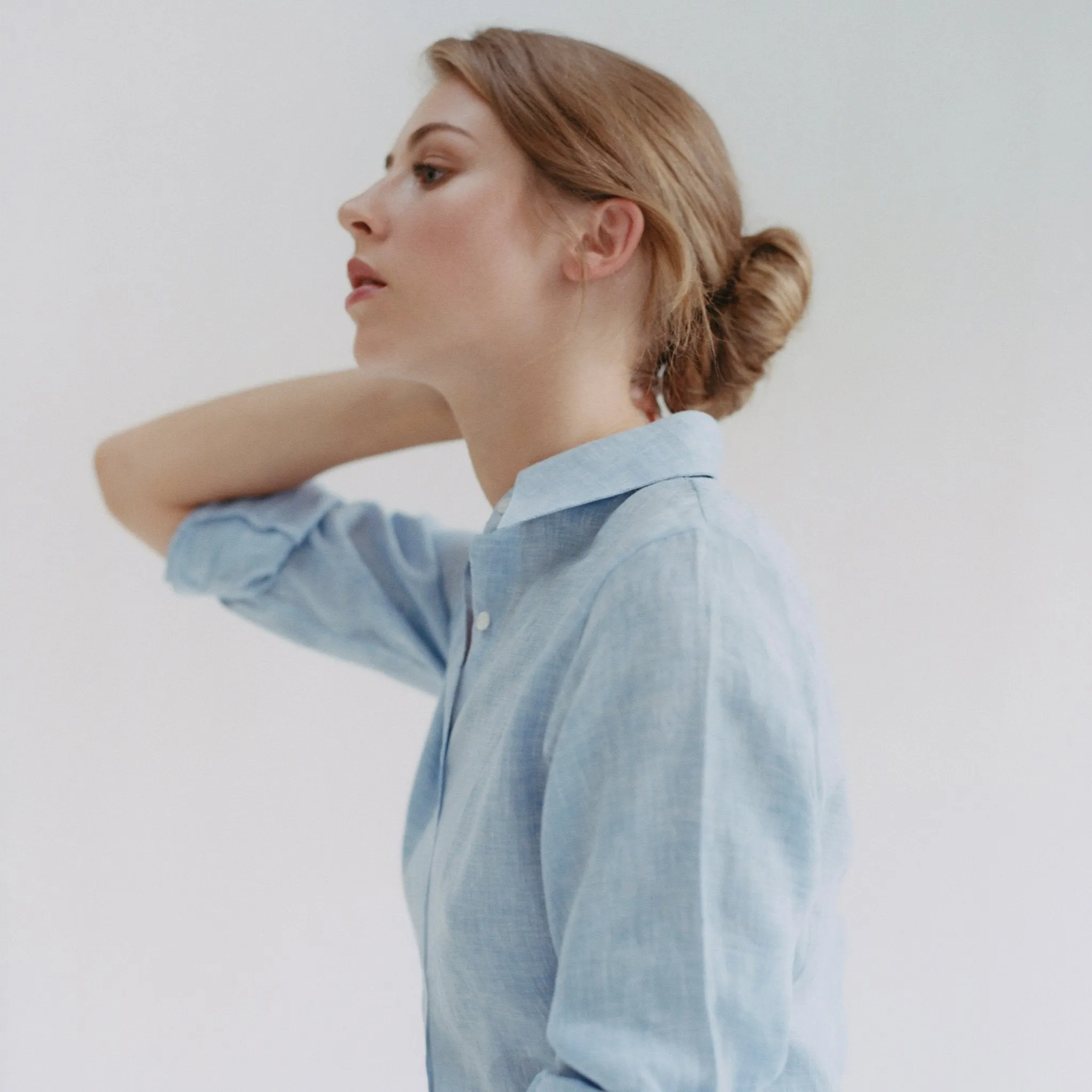 Sky Blue Linen Jane Shirt sold by Emma Willis product image thumbnail 2