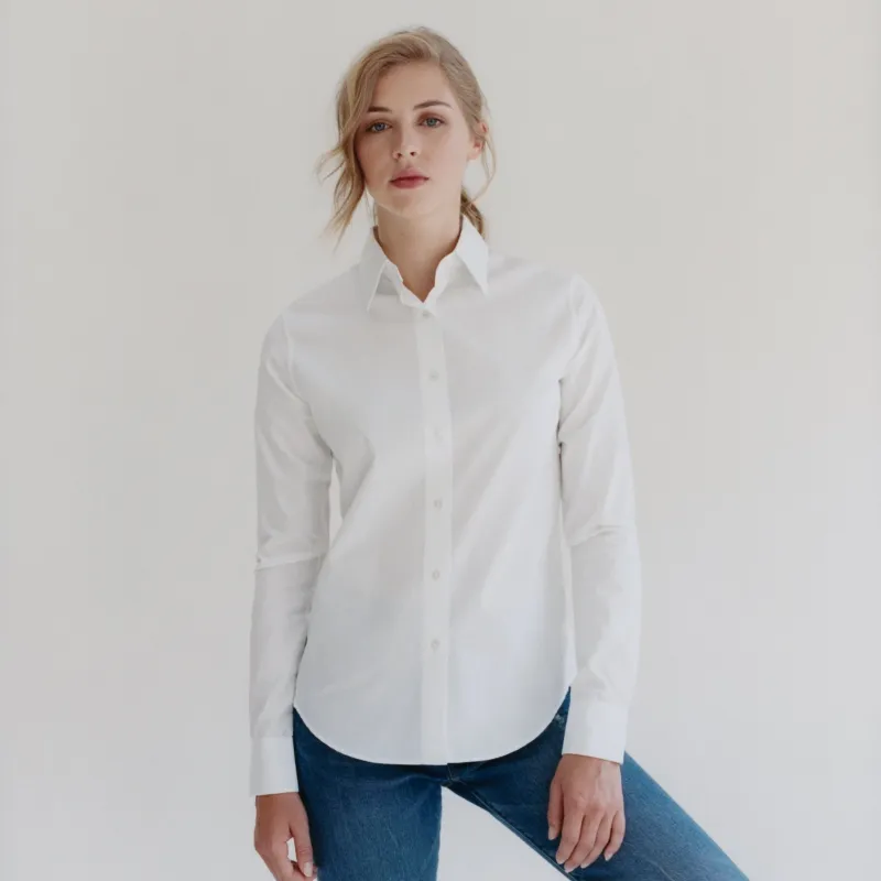 White Swiss Cotton Slim Fit sold by Emma Willis