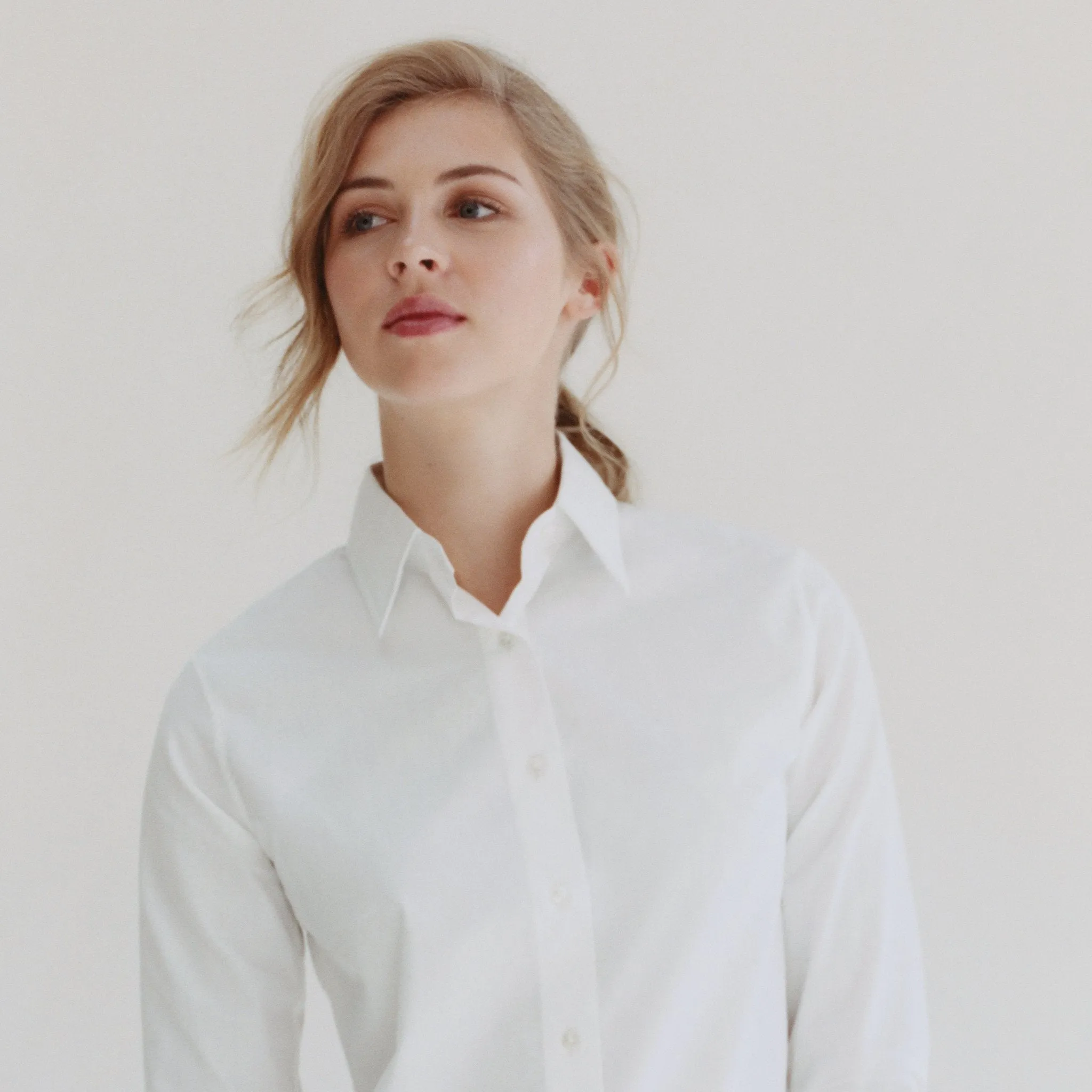 White Swiss Cotton Slim Fit sold by Emma Willis product image thumbnail 2