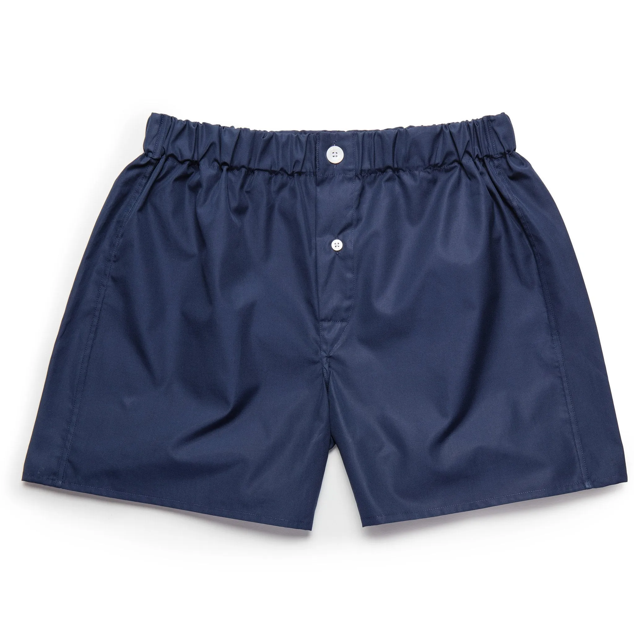 Navy Superior Cotton Boxer Shorts - Slim Fit sold by Emma Willis