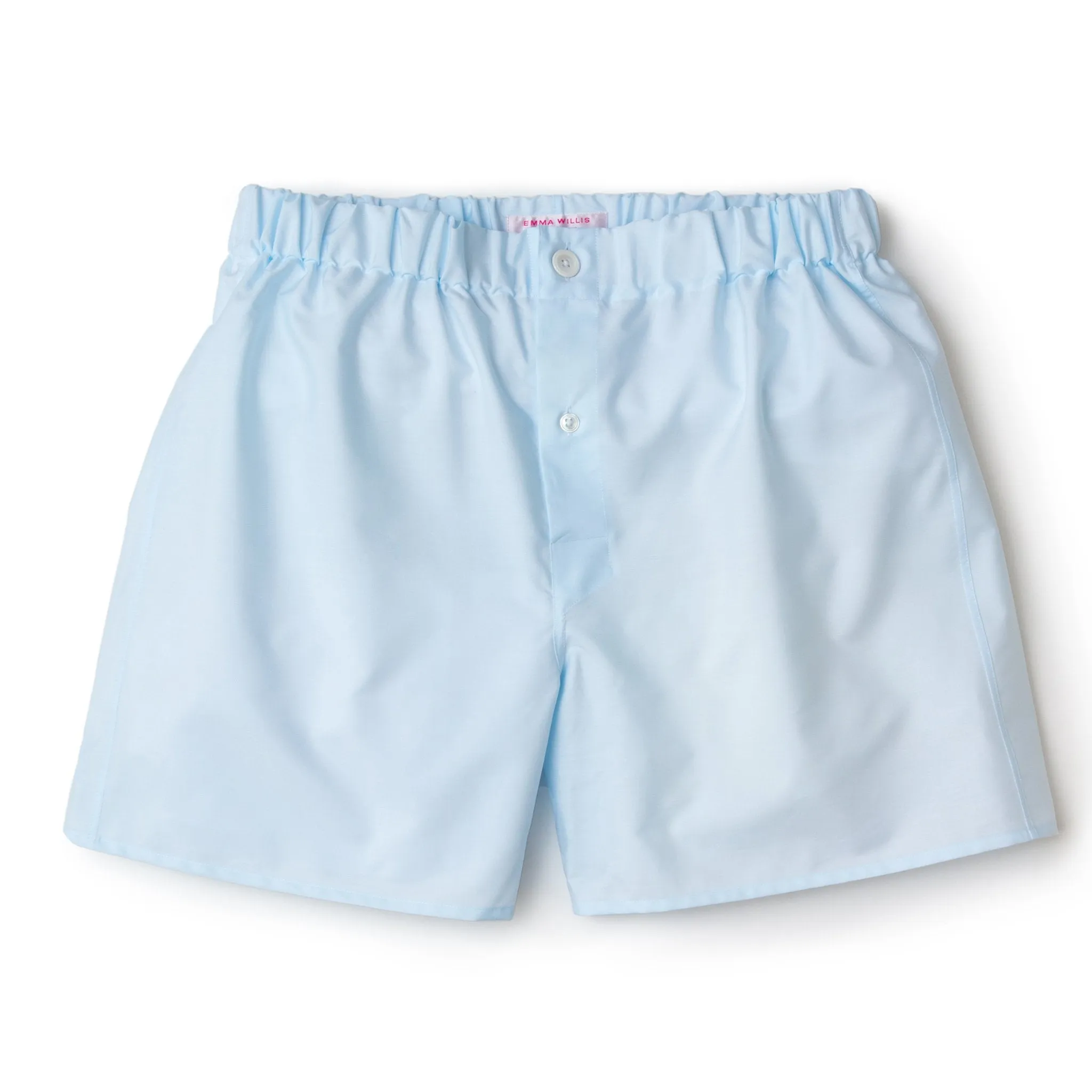 Ice Blue Superior Cotton Boxer Shorts - Slim Fit sold by Emma Willis