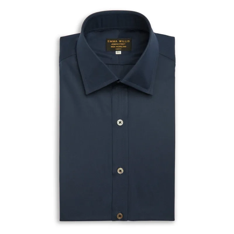 Navy Superior Cotton Shirt sold by Emma Willis