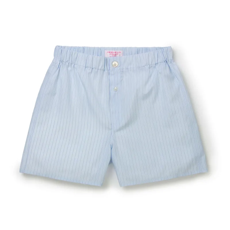 Blue/Sky Music Stripe Slim Fit Boxer Shorts - New sold by Emma Willis
