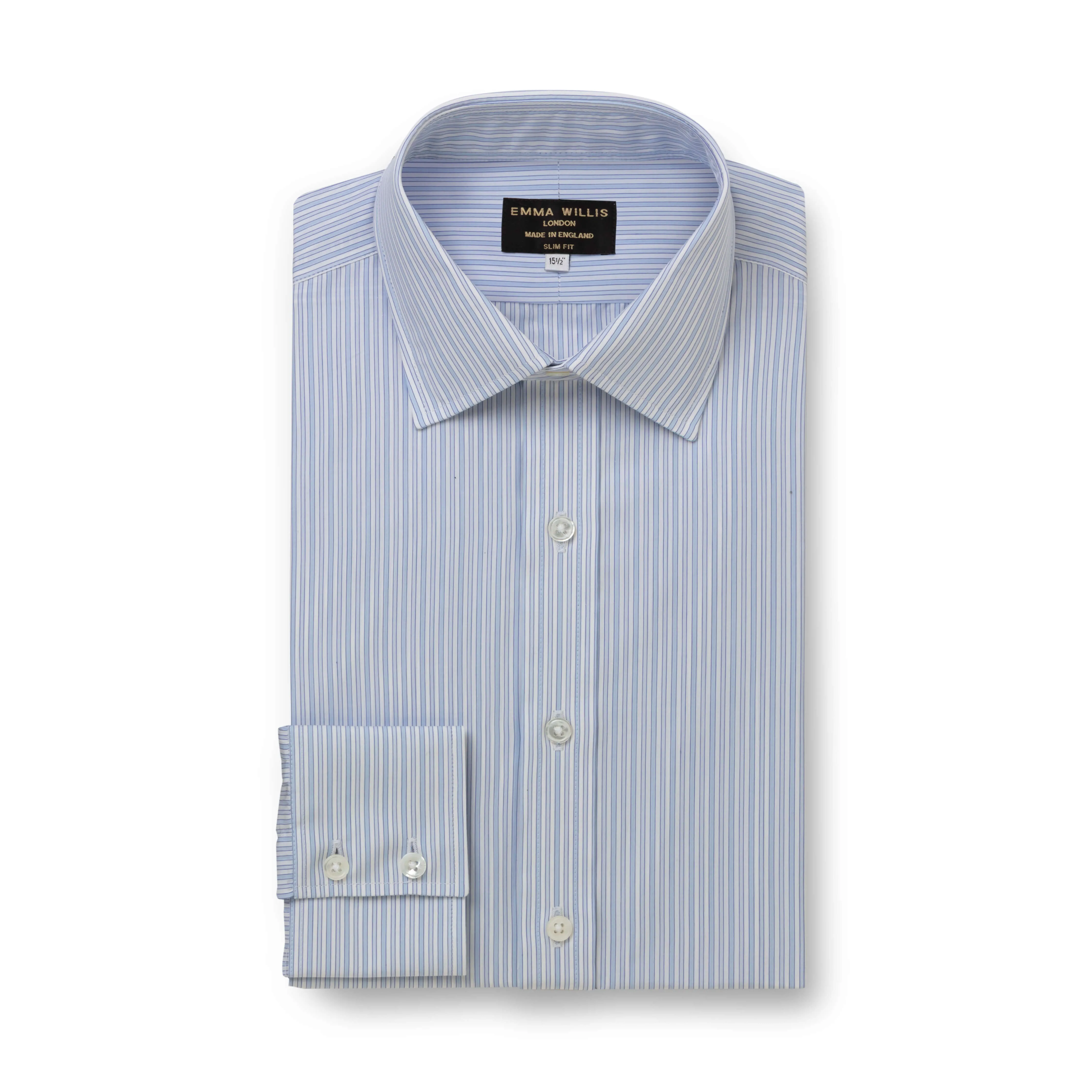 Navy/Sky/Blue Bengal Stripe Shirt - New sold by Emma Willis