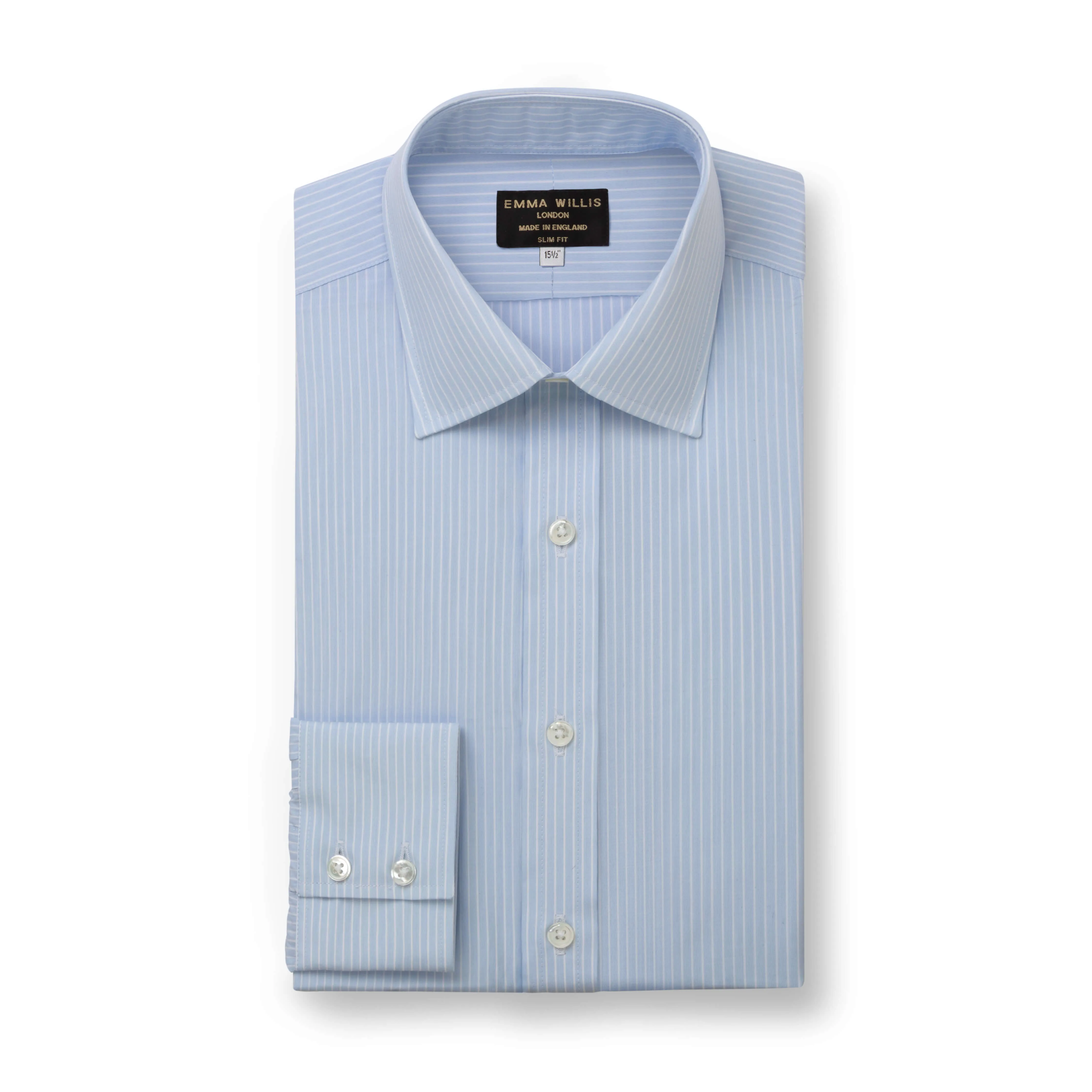 Blue Chalk Stripe Shirt - New sold by Emma Willis