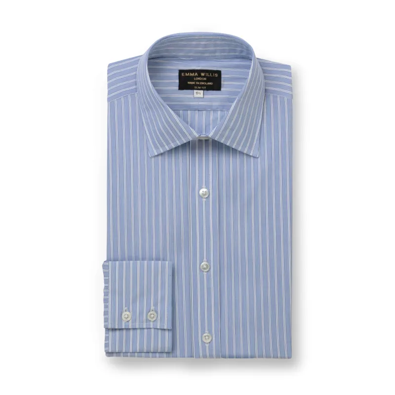 Bold Navy/White Chalk Stripe Shirt - New sold by Emma Willis