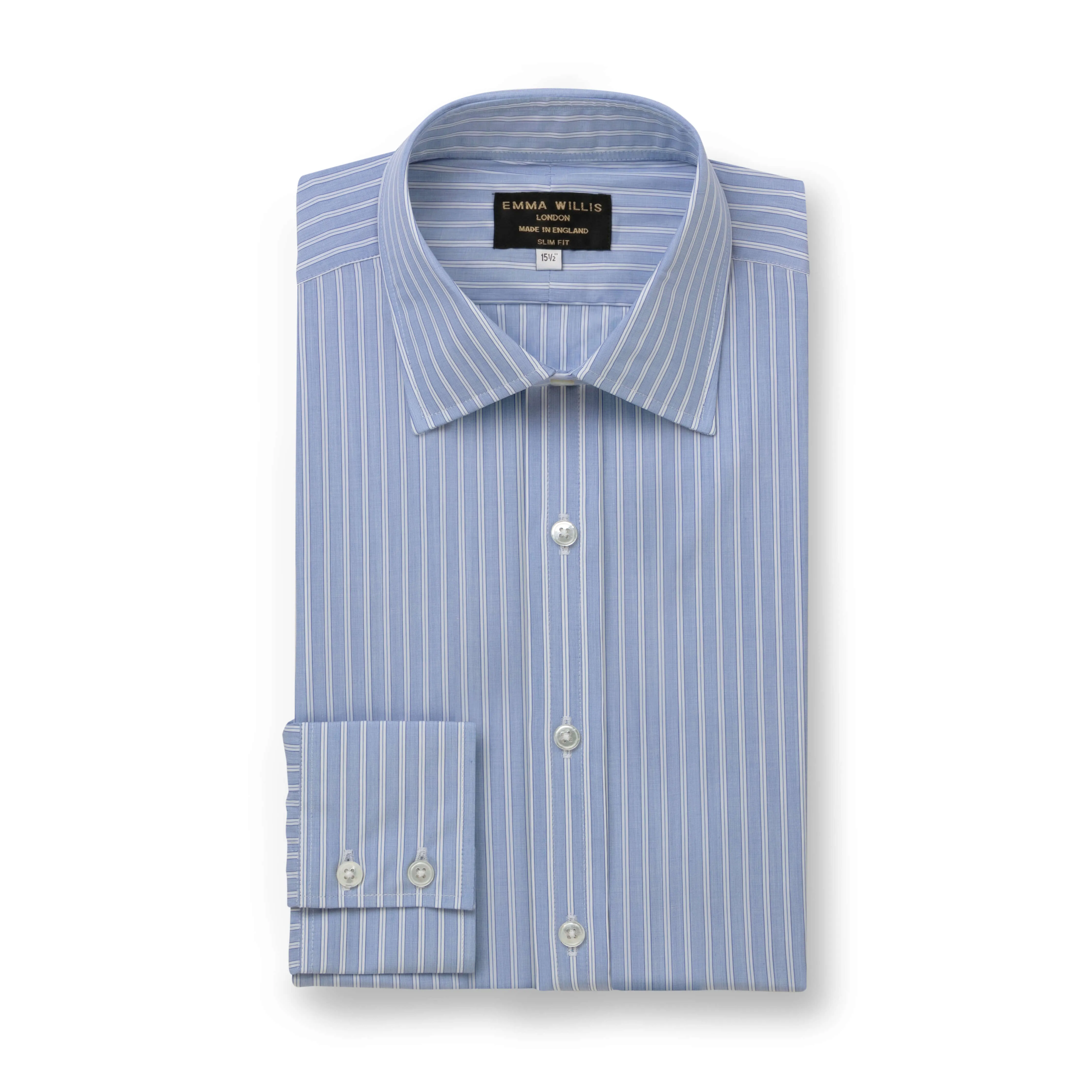 Bold Navy/White Chalk Stripe Shirt - New sold by Emma Willis product image thumbnail 2