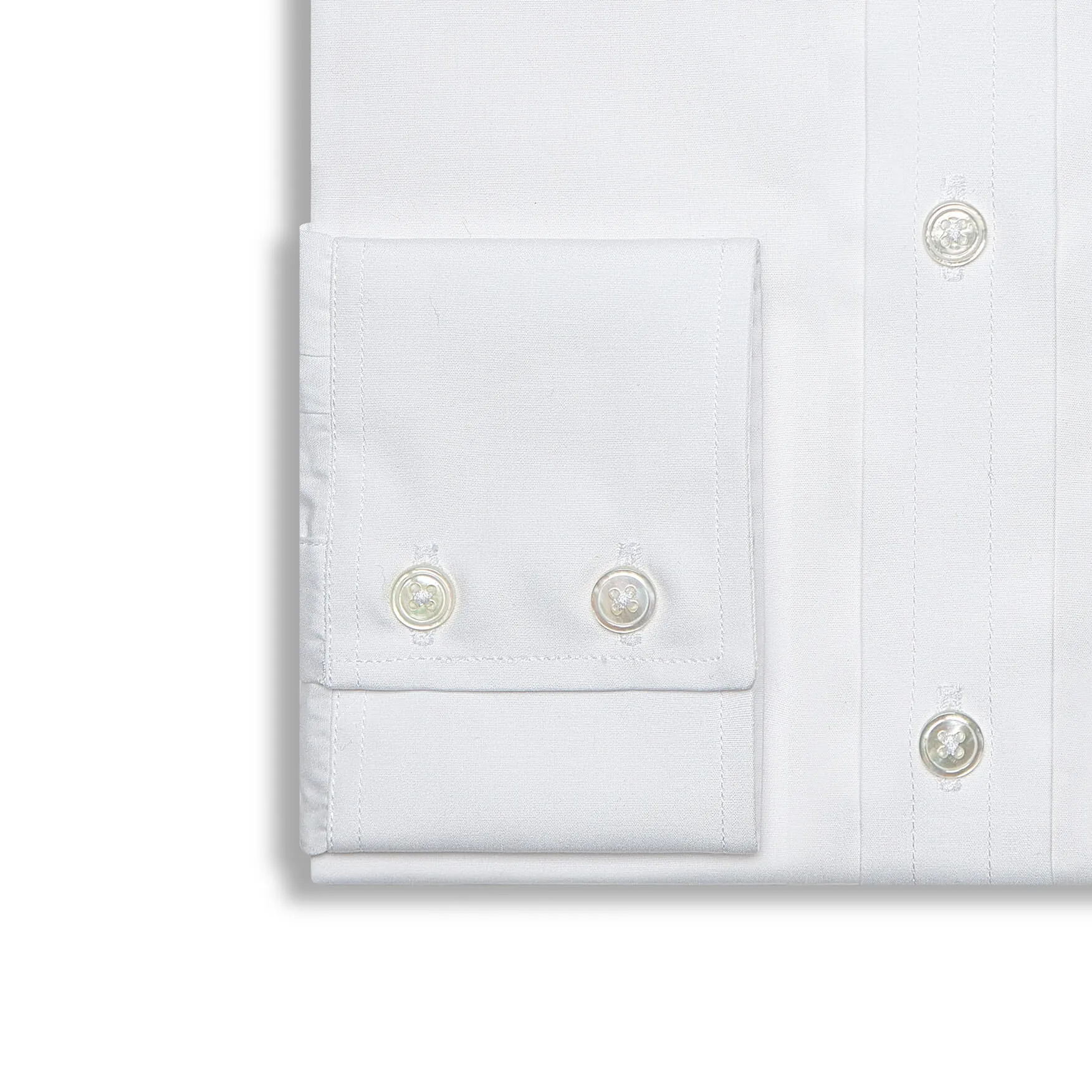White Poplin Cotton Shirt sold by Emma Willis product image thumbnail 3