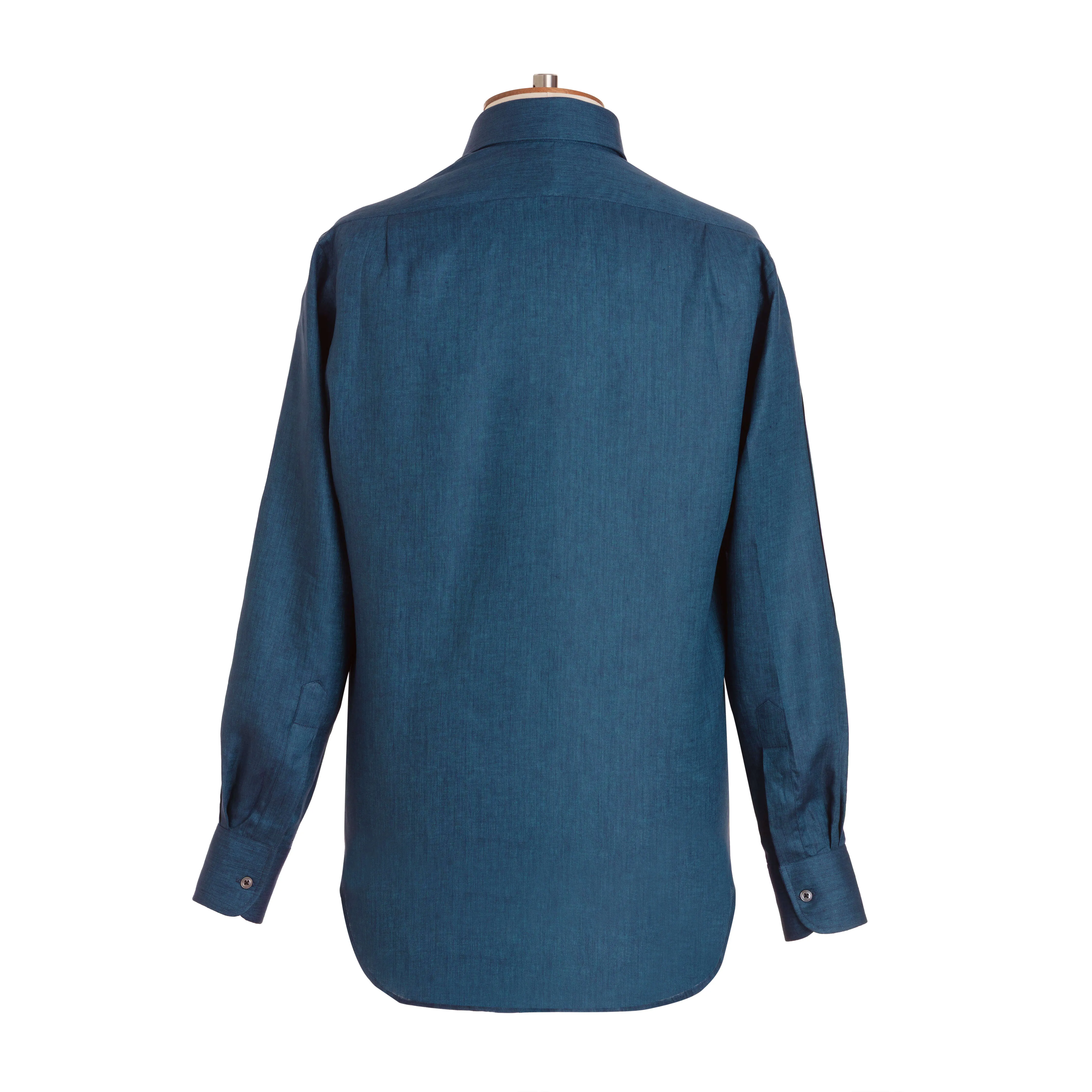 Indigo Herringbone Linen Shirt - New sold by Emma Willis product image thumbnail 4
