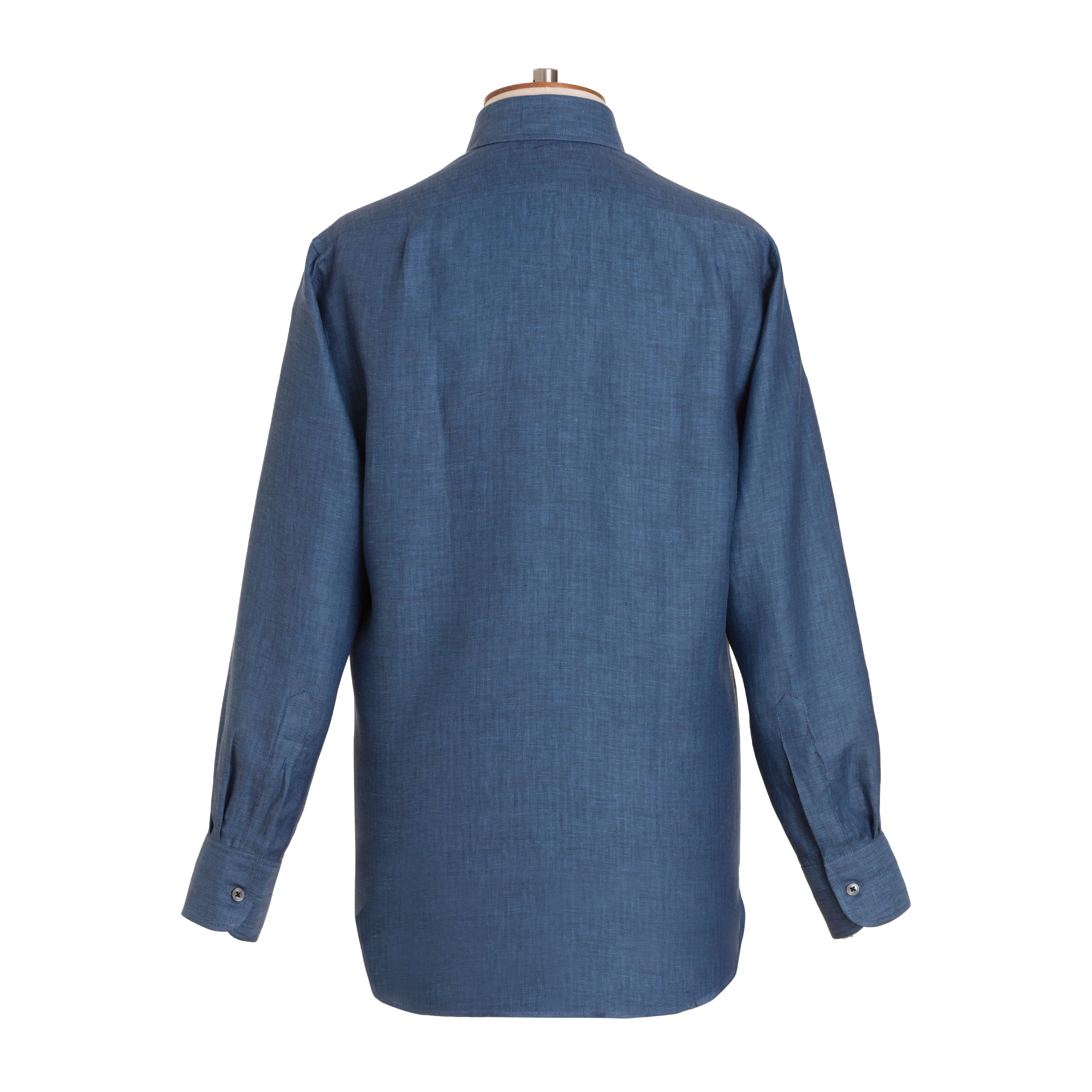 Denim Herringbone Linen Shirt - New sold by Emma Willis product image thumbnail 4