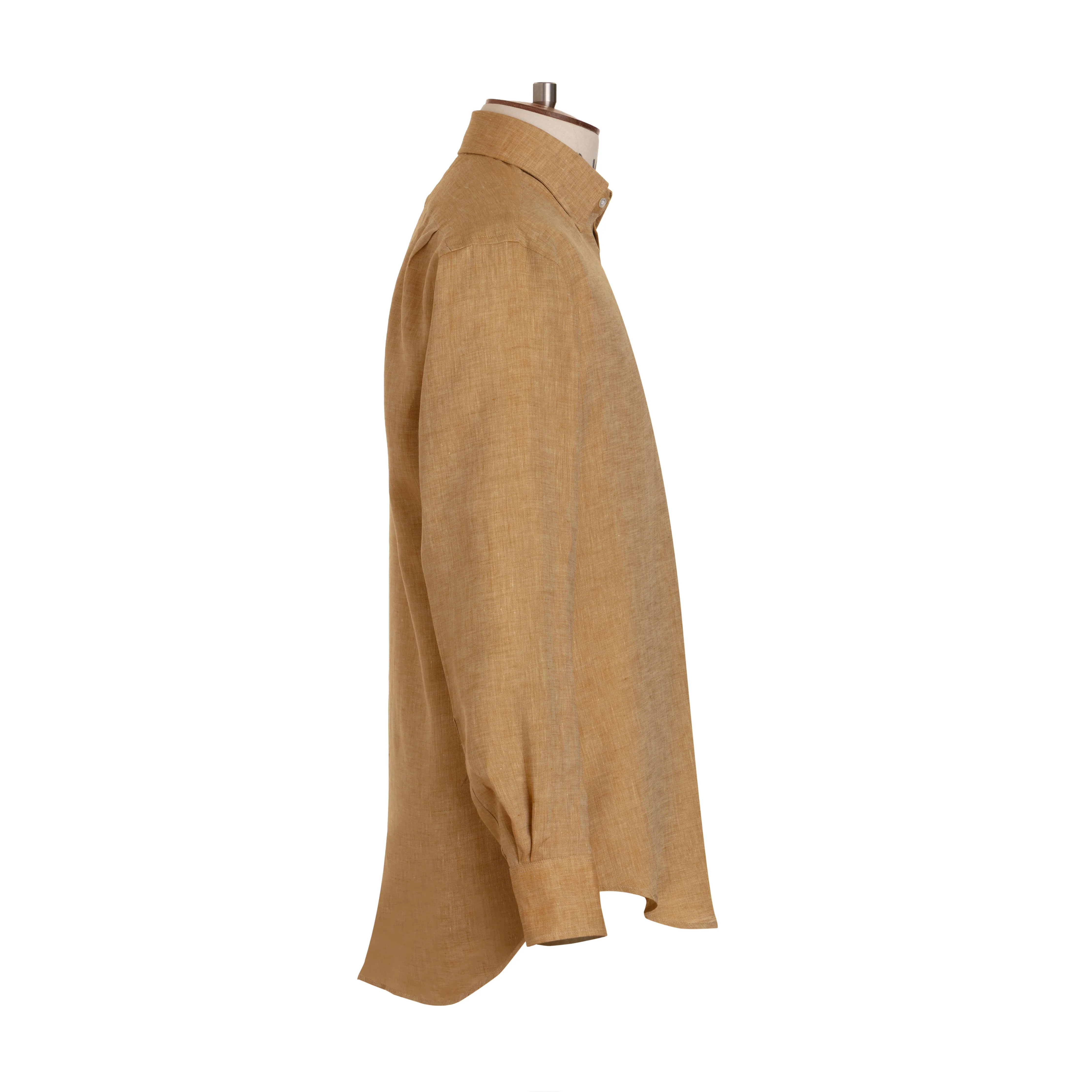 Ochre Linen Shirt sold by Emma Willis product image thumbnail 3