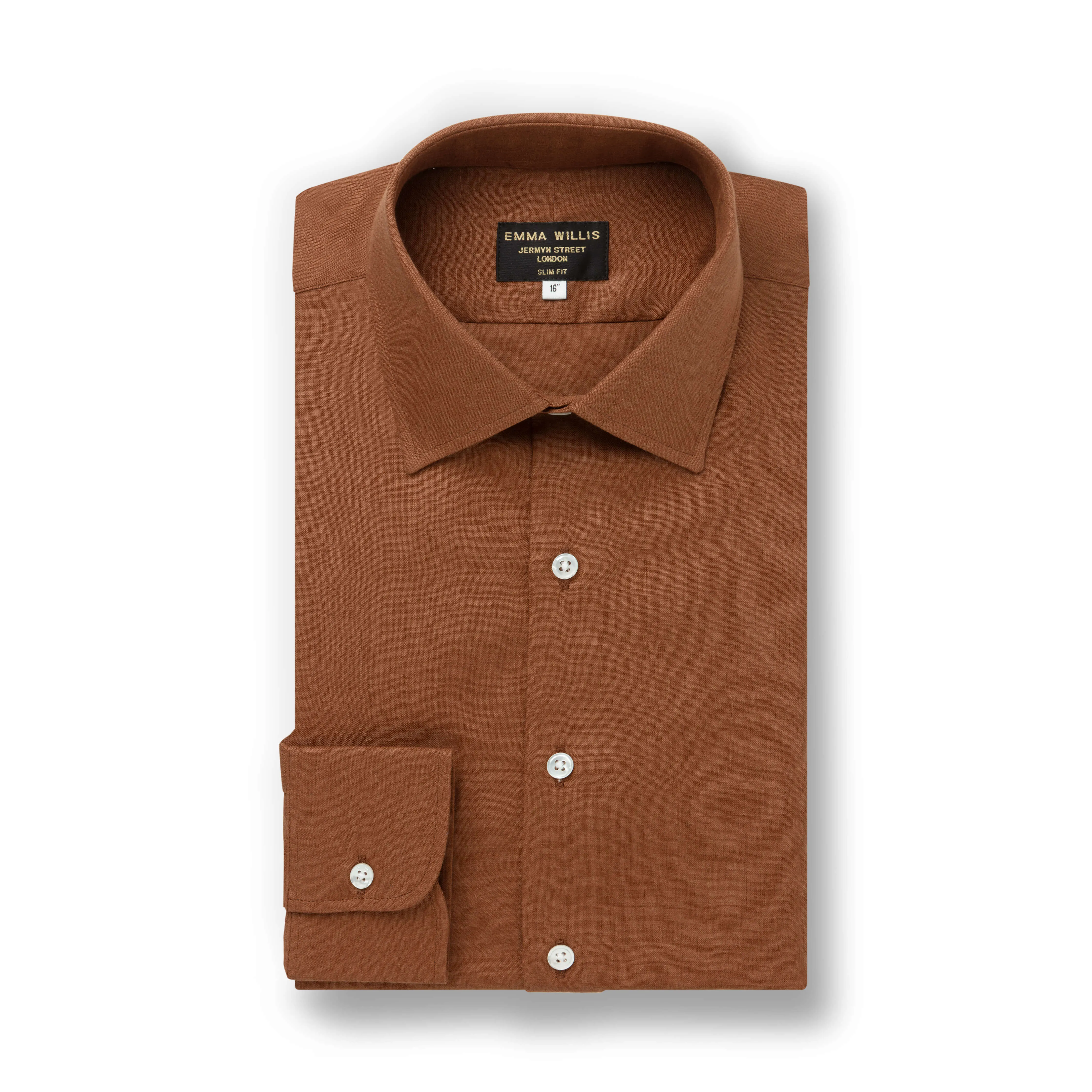 Tobacco Linen Shirt - New sold by Emma Willis