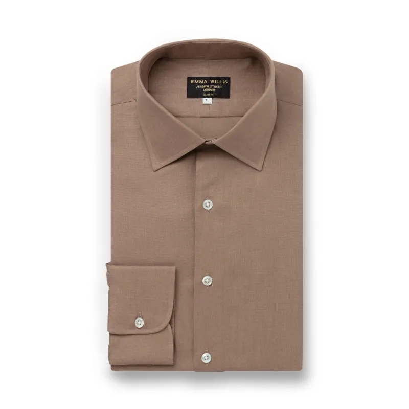 Cacao Linen Shirt - New made by Emma Willis